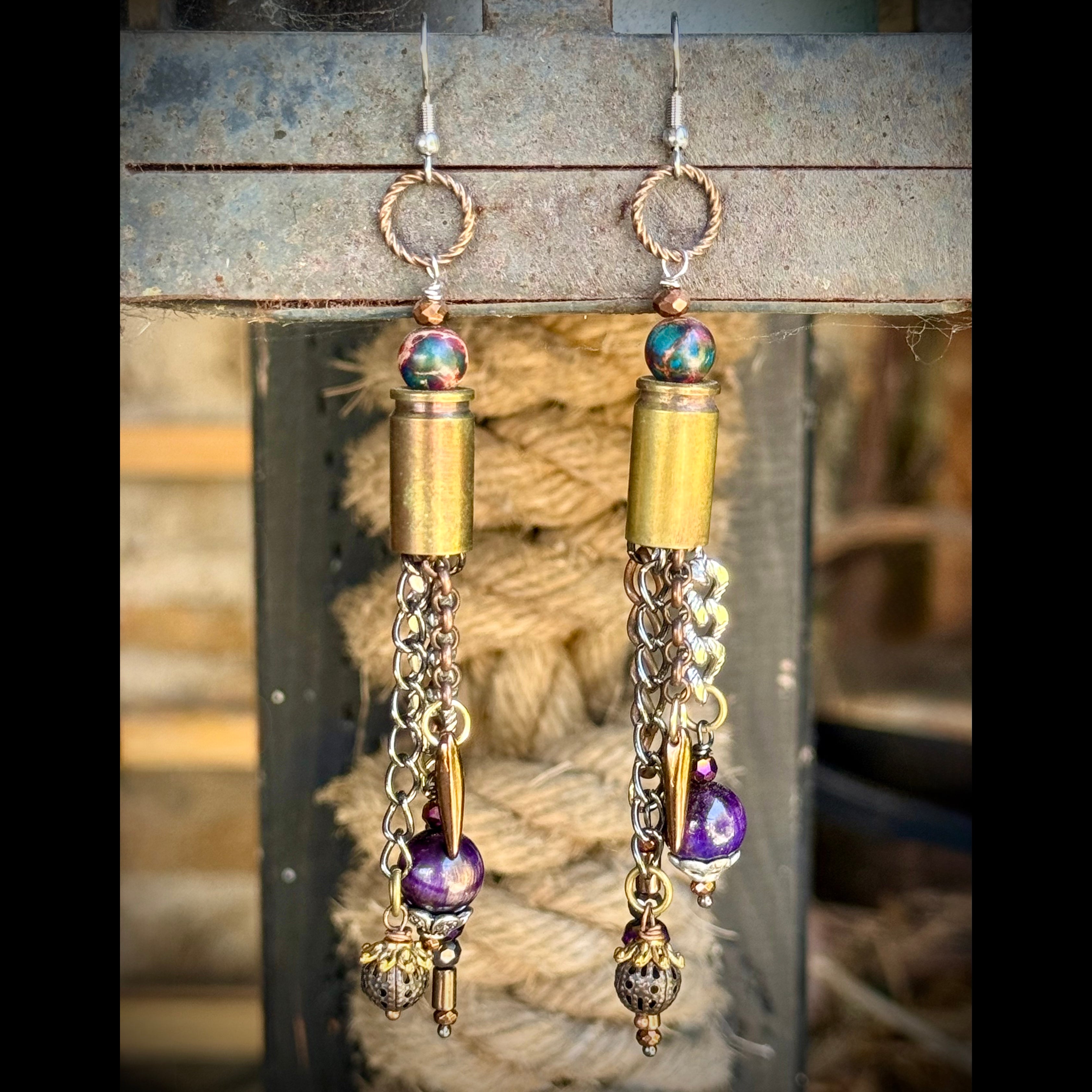 Gender-Neutral Bullet Casing Earrings
