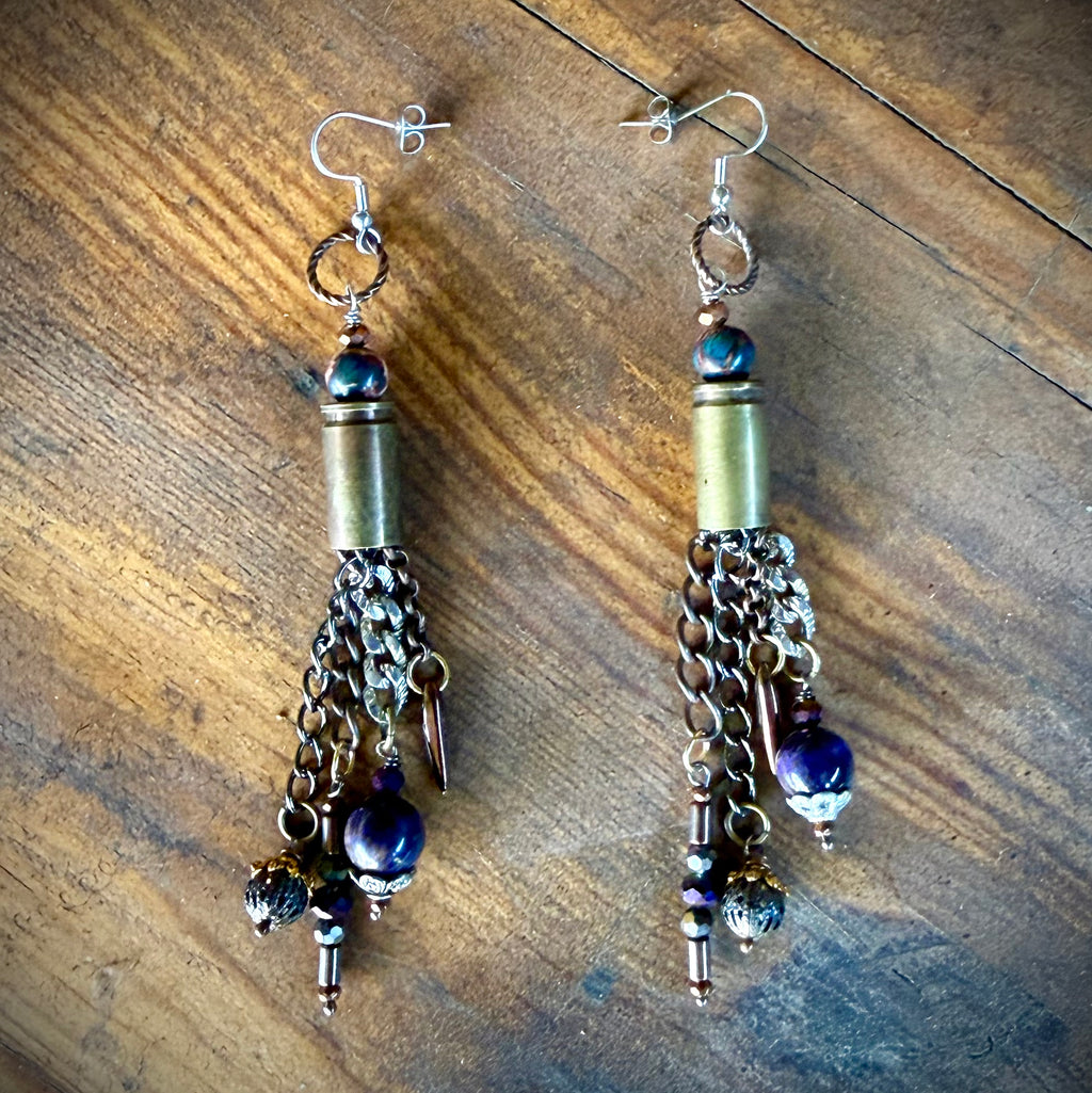 Gender-Neutral Bullet Casing Earrings