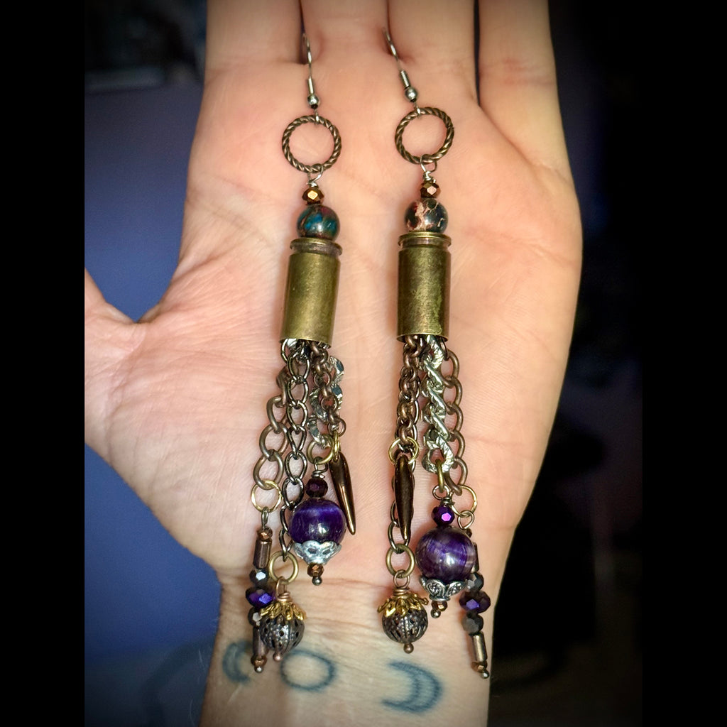 Gender-Neutral Bullet Casing Earrings