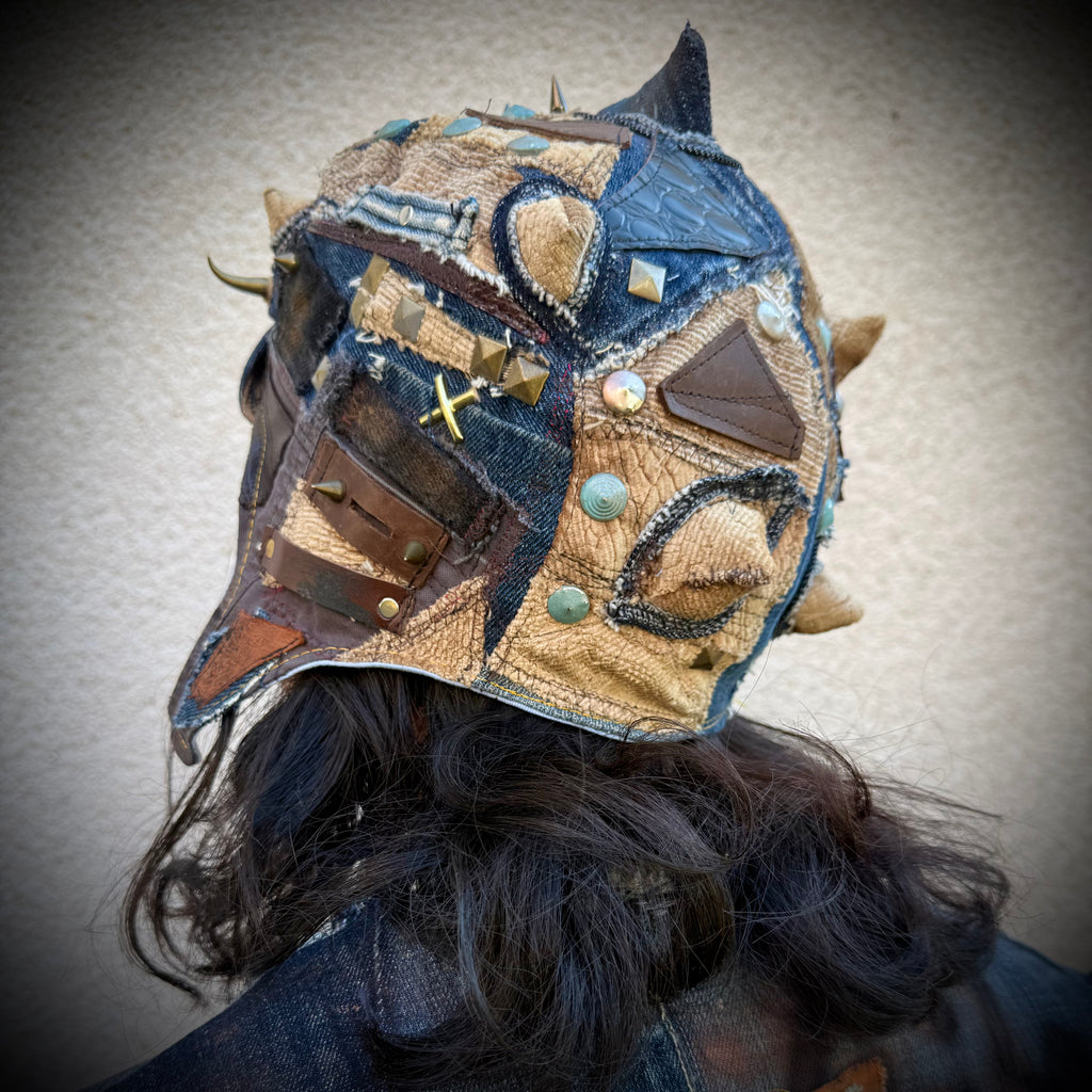 Postapocalyptic Aviator Hat with Horns