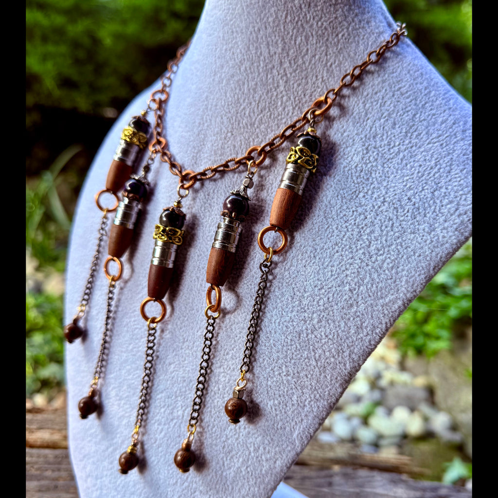Gender-Neutral Necklace with Repurposed Elements