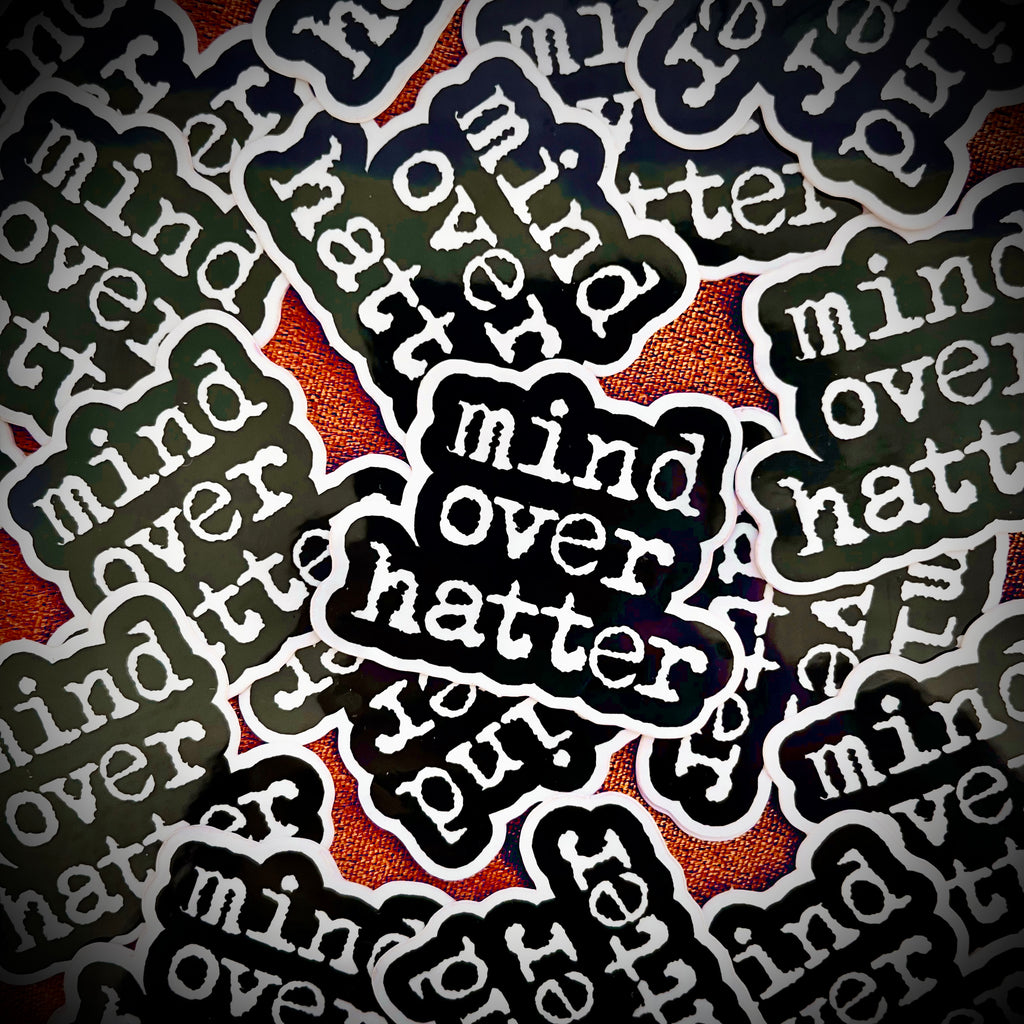 Mind Over Hatter Logo Sticker