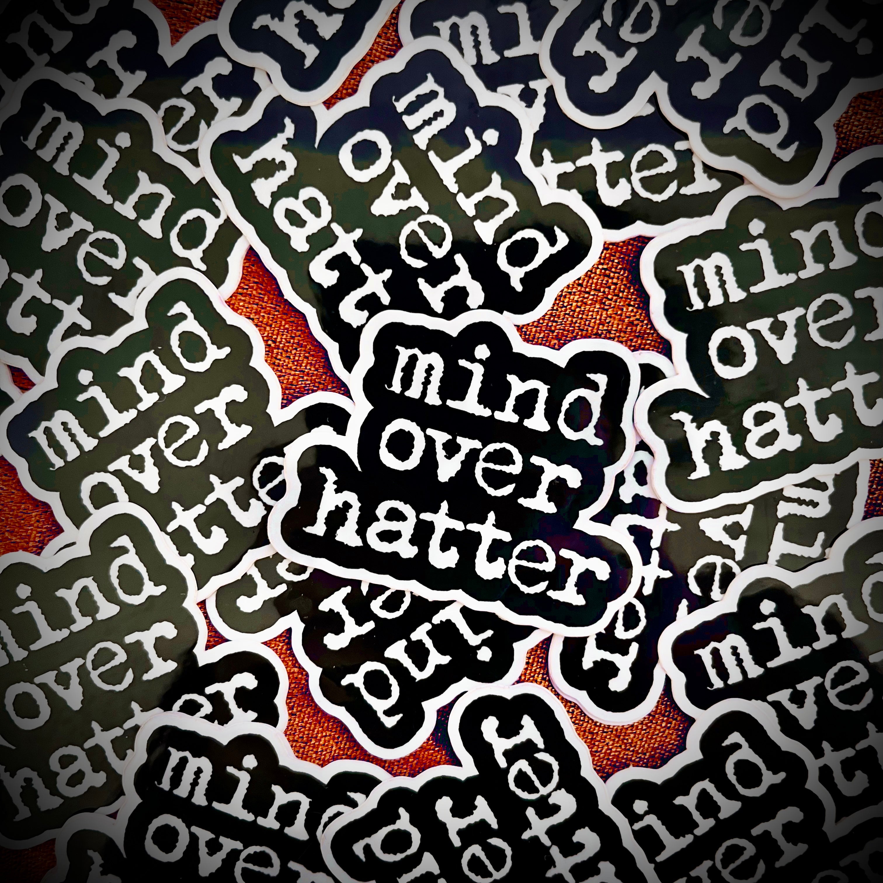 Mind Over Hatter Logo Sticker