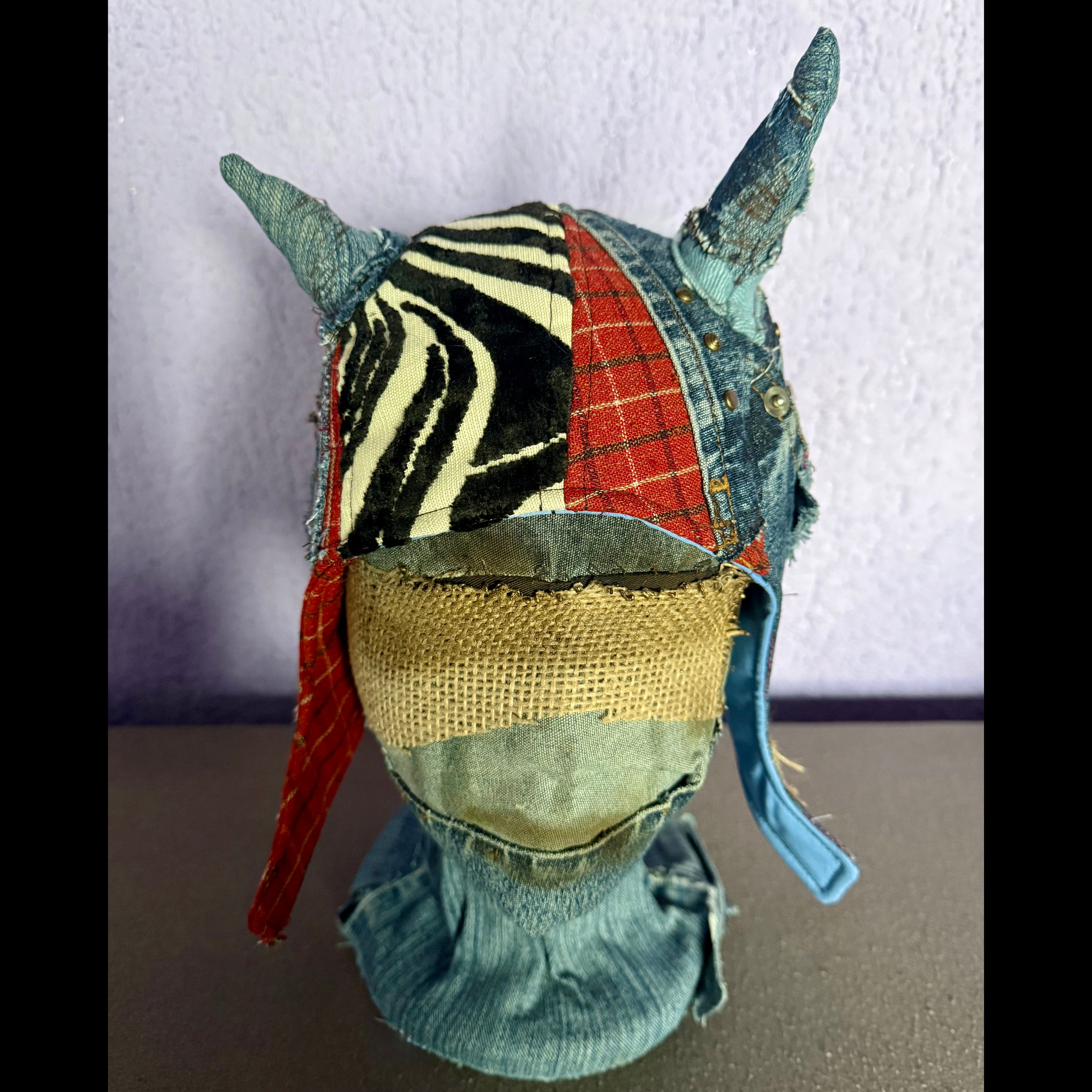 Postapocalyptic Krampus Aviator Hat