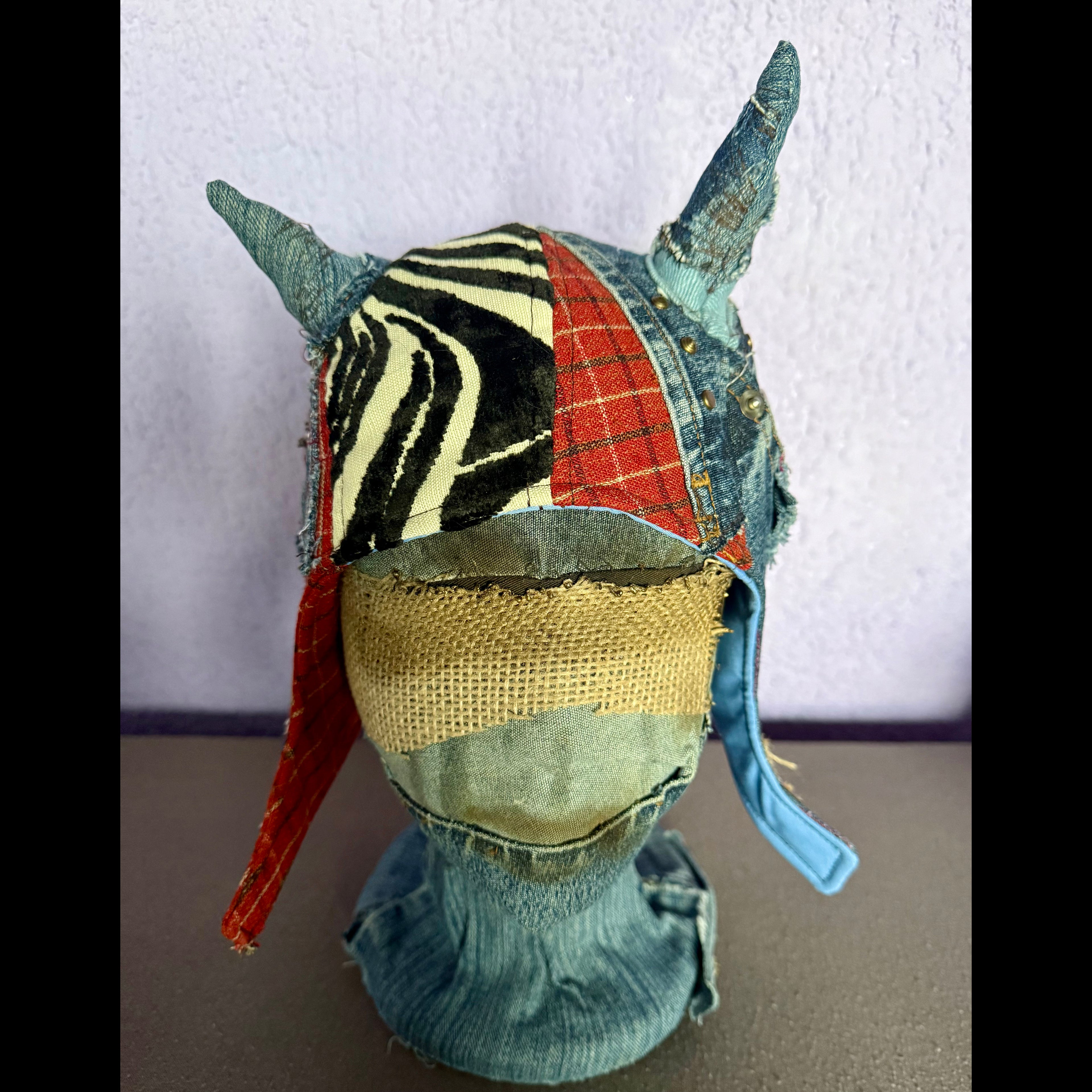 Postapocalyptic Krampus Aviator Hat