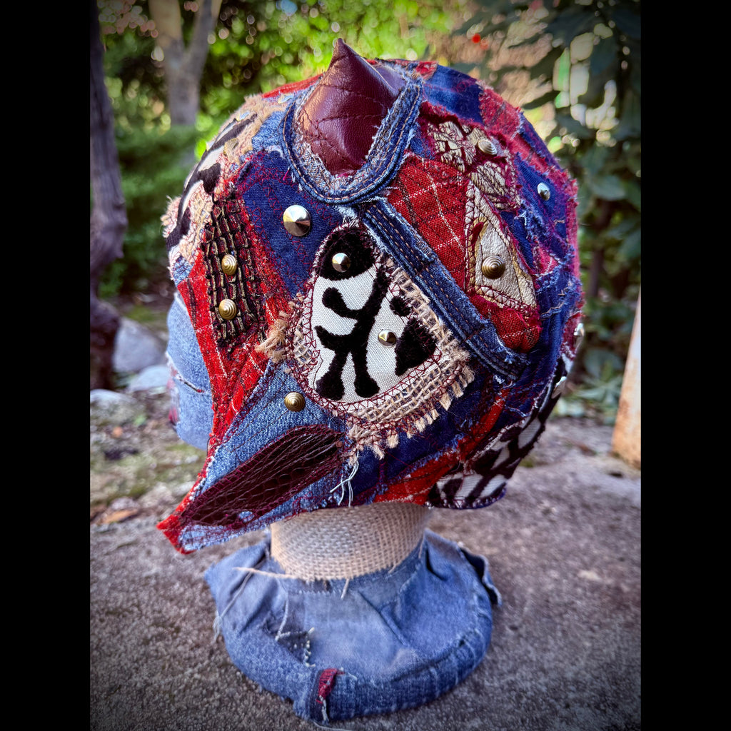 Postapocalyptic Aviator Hat with Horns