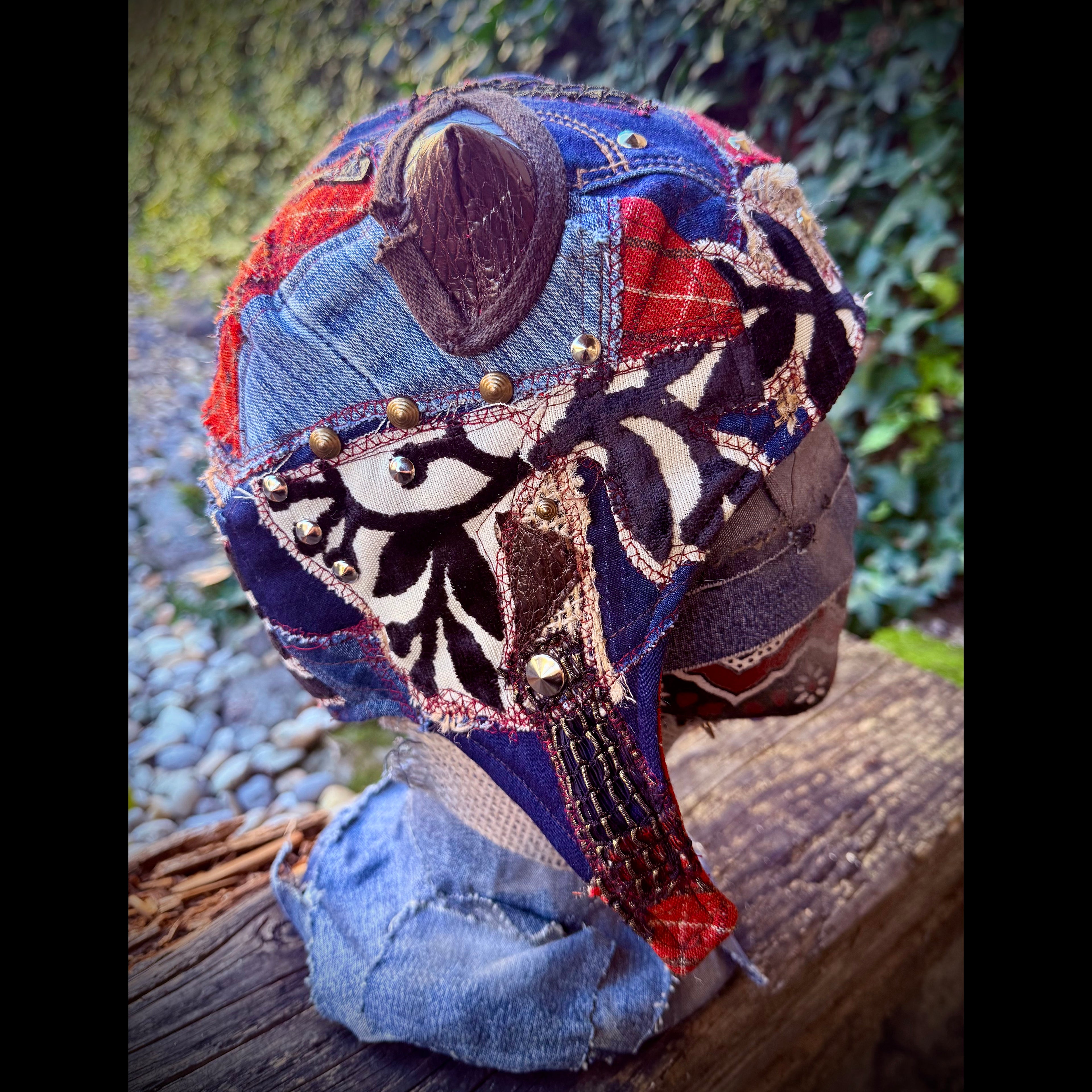 Postapocalyptic Aviator Hat with Horns