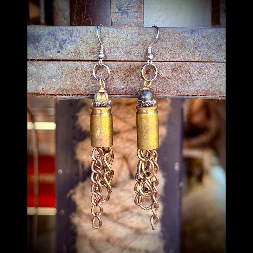 Gender-Neutral Bullet Casing Earrings
