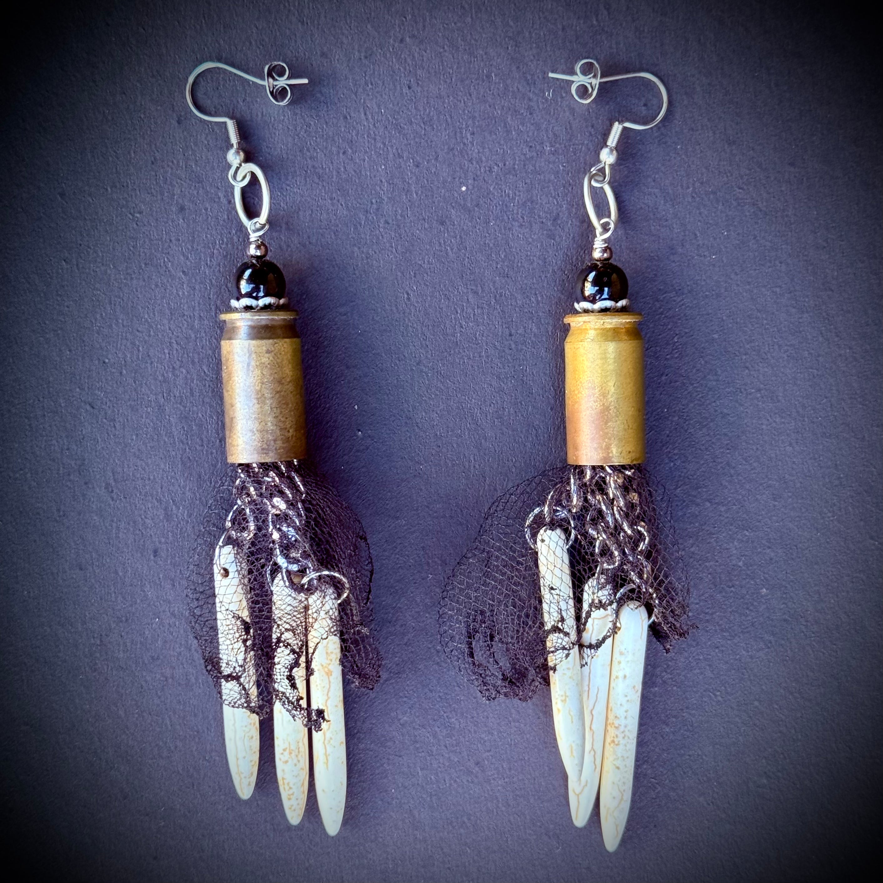 Gender-Neutral Bullet Casing Earrings