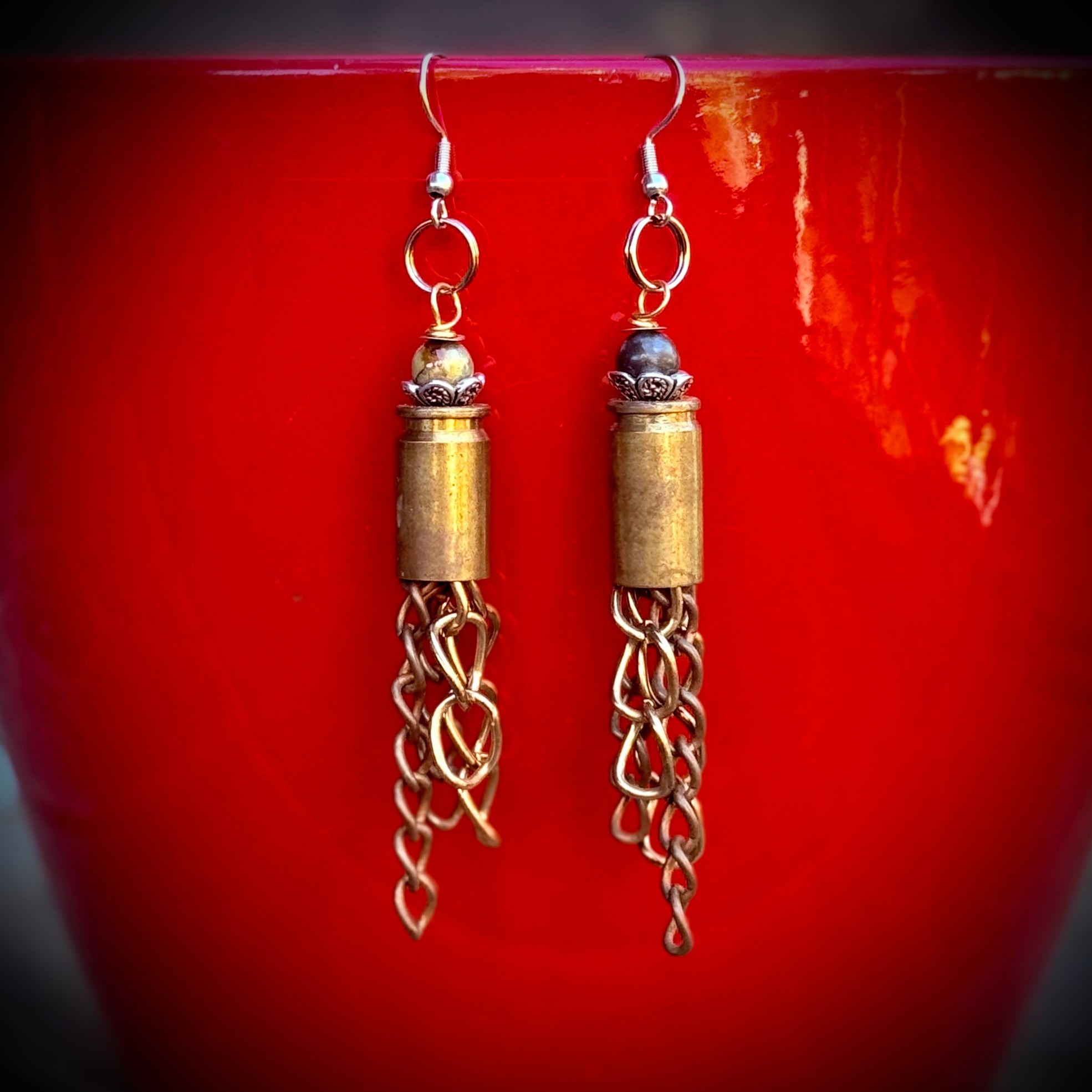Gender-Neutral Bullet Casing Earrings