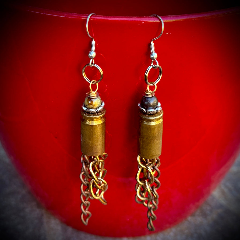 Gender-Neutral Bullet Casing Earrings