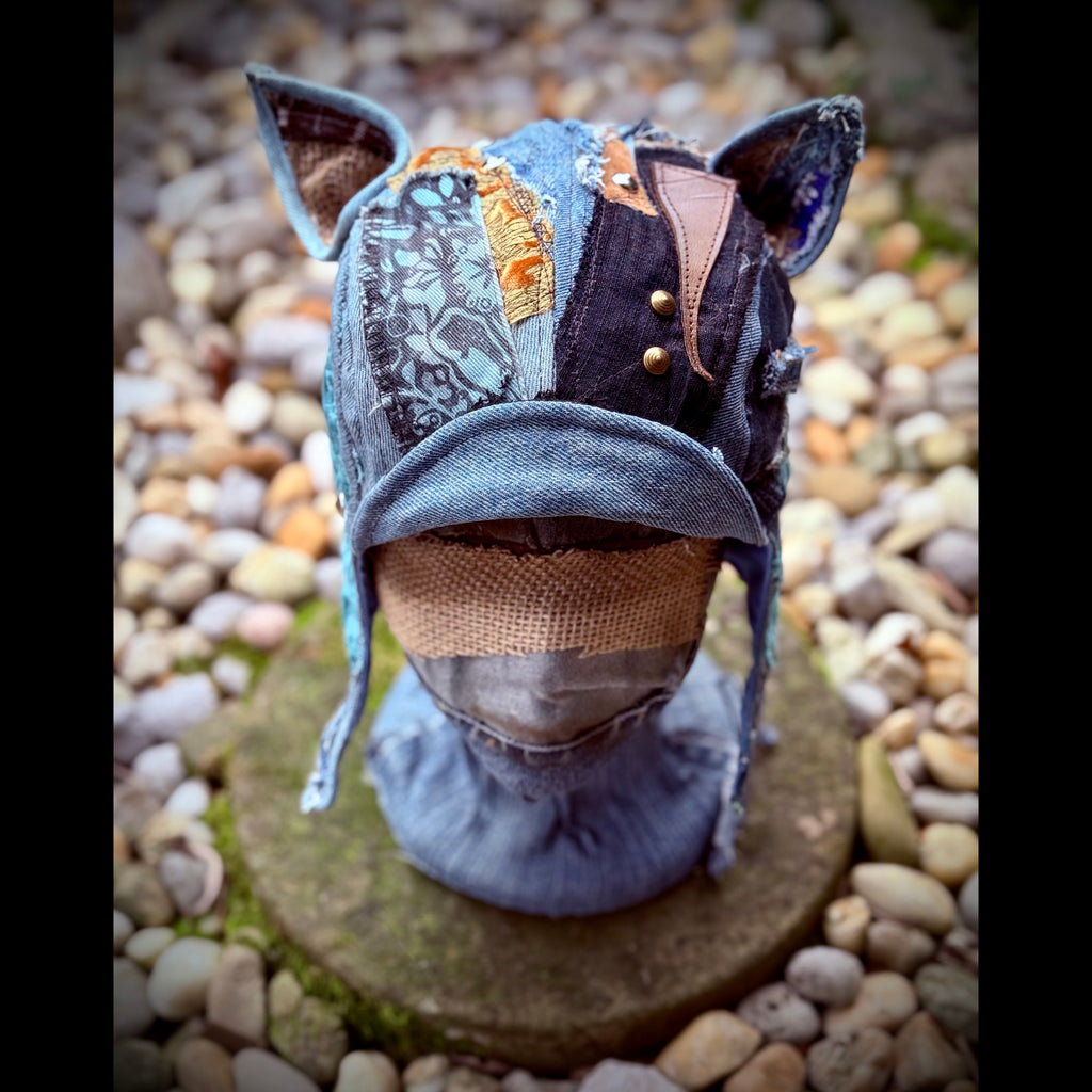 Postapocalyptic Aviator Hat with Cat Ears
