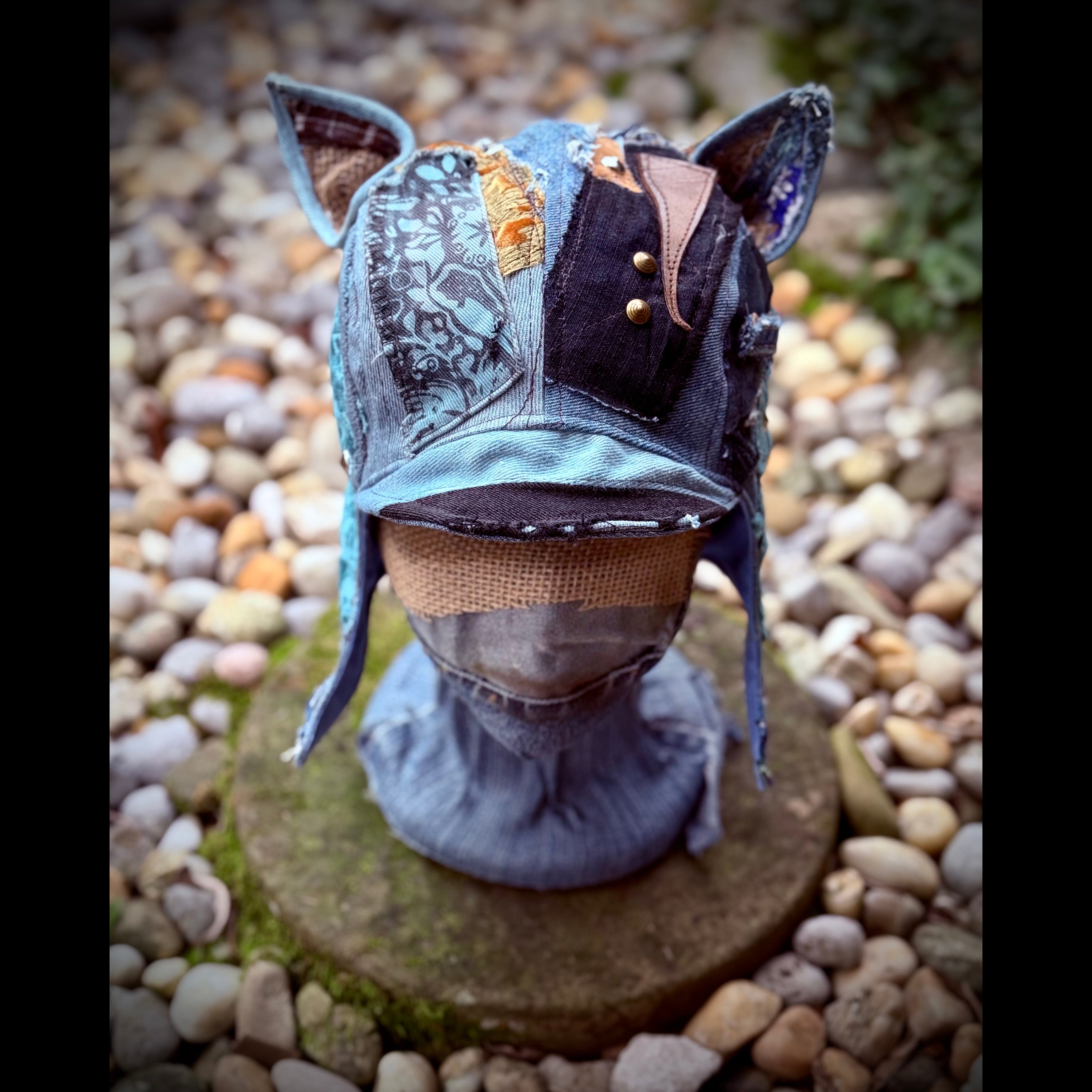 Postapocalyptic Aviator Hat with Cat Ears