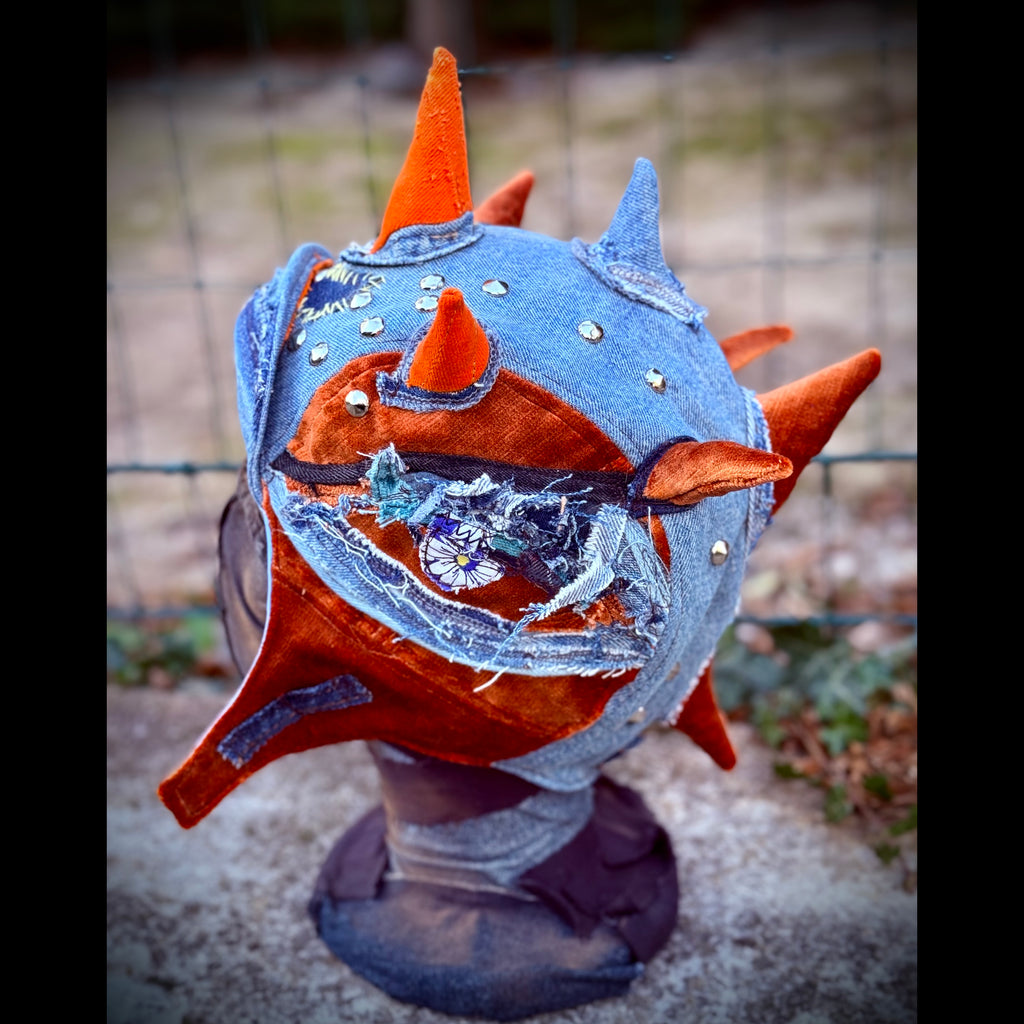 Postapocalyptic Aviator Hat with Horns