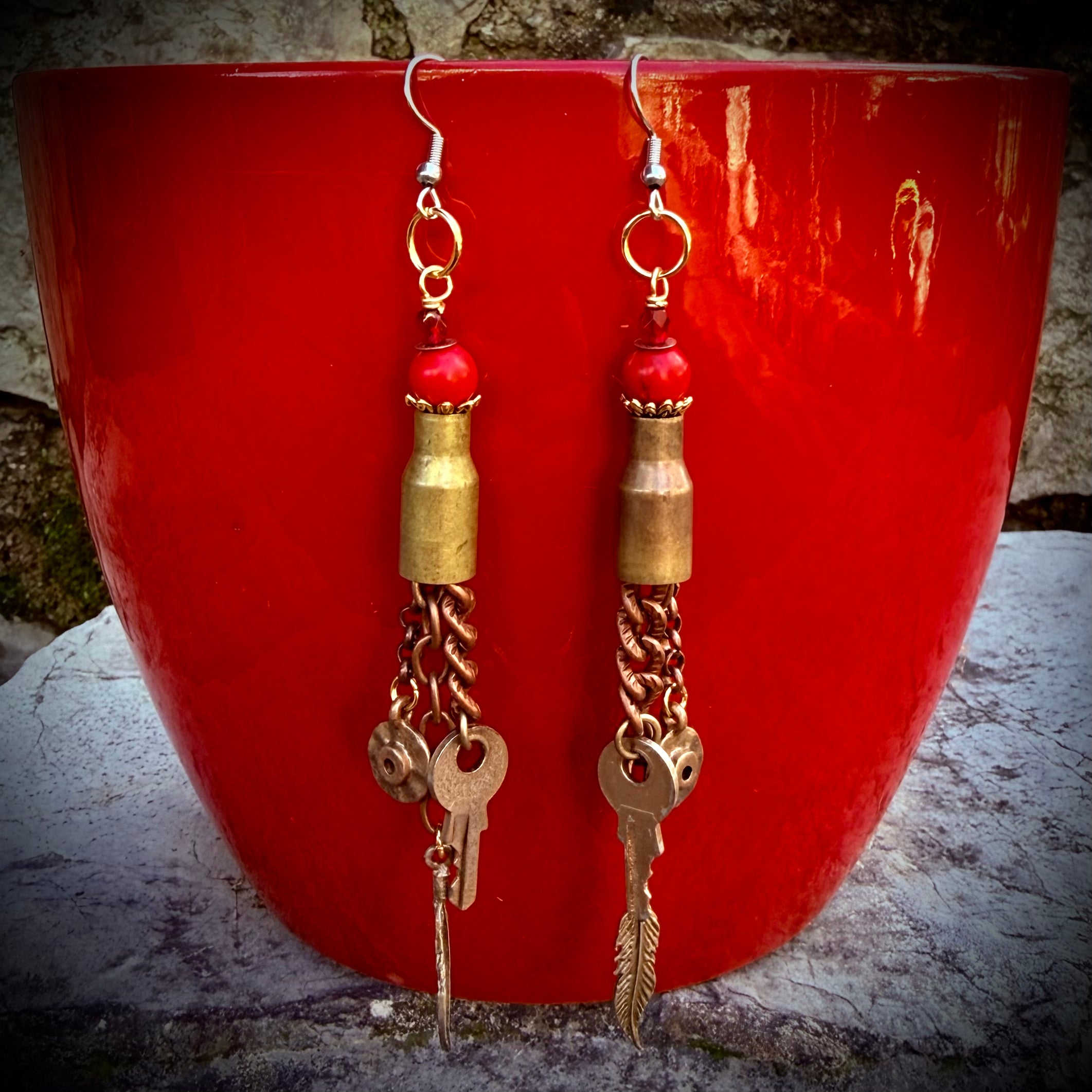 Gender-Neutral Bullet Casing Earrings