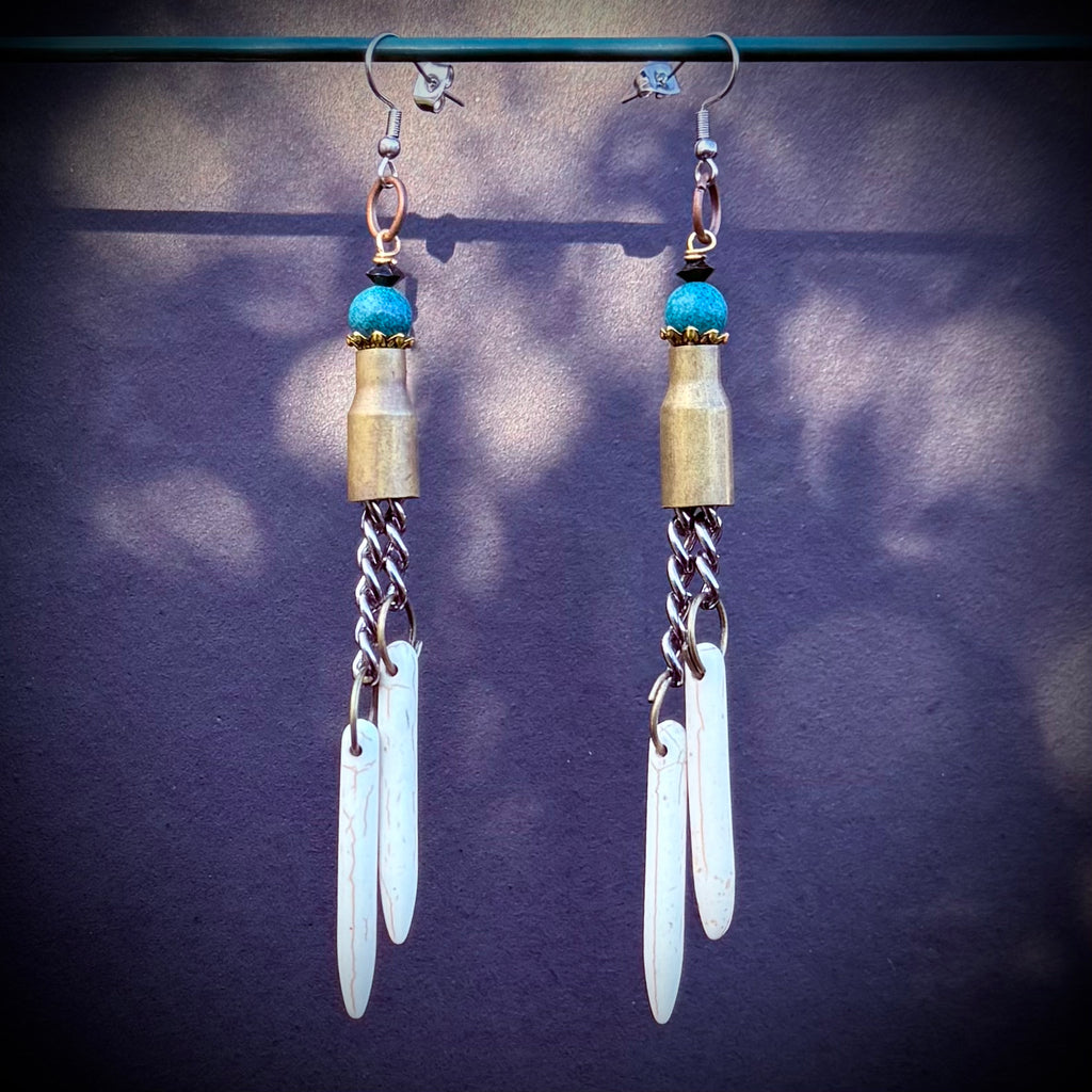 Gender-Neutral Bullet Casing Earrings