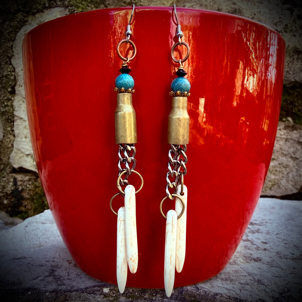 Gender-Neutral Bullet Casing Earrings