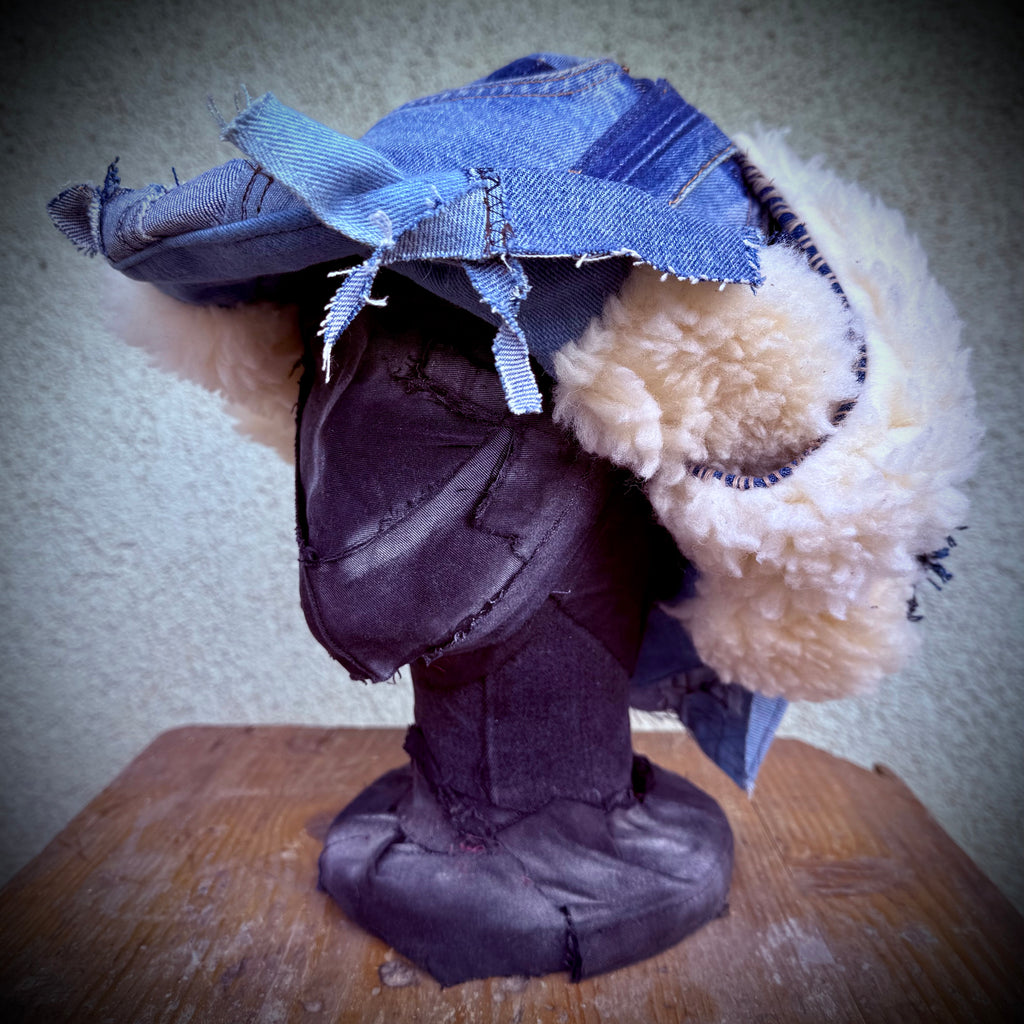 Denim Winter Bucket Hat