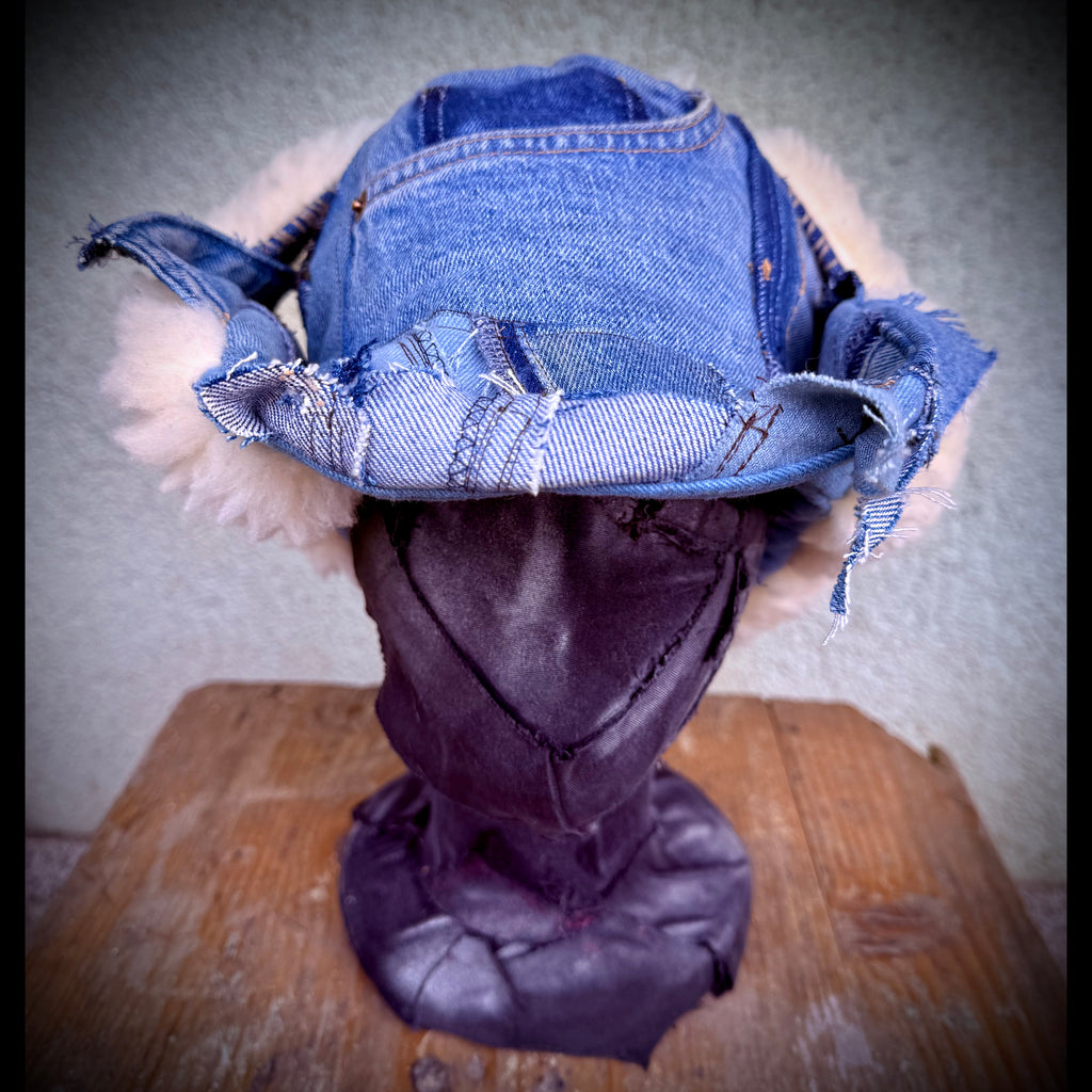 Denim Winter Bucket Hat