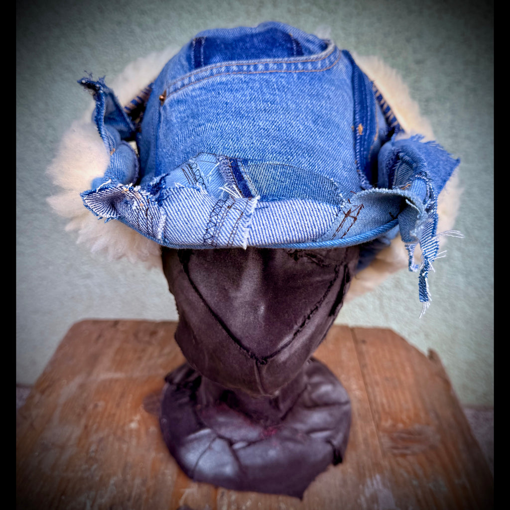 Denim Winter Bucket Hat