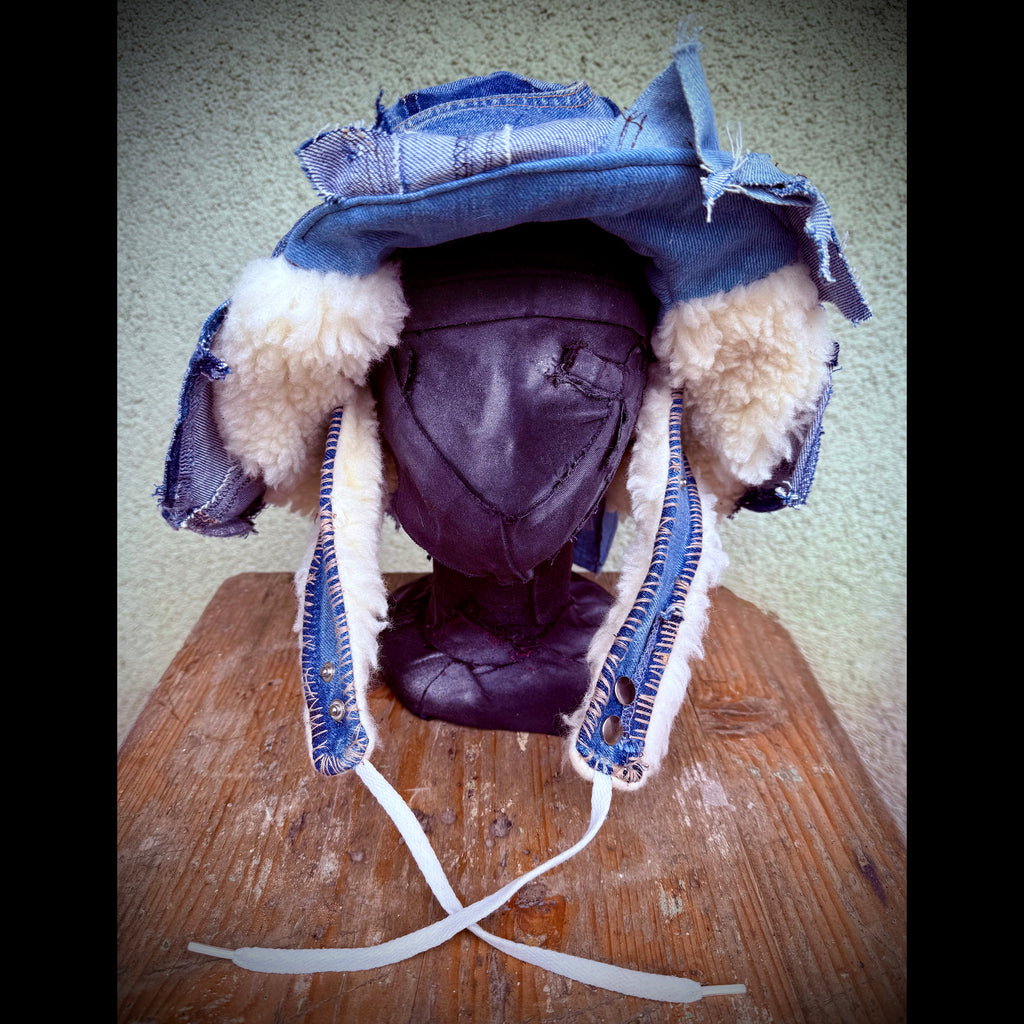 Denim Winter Bucket Hat