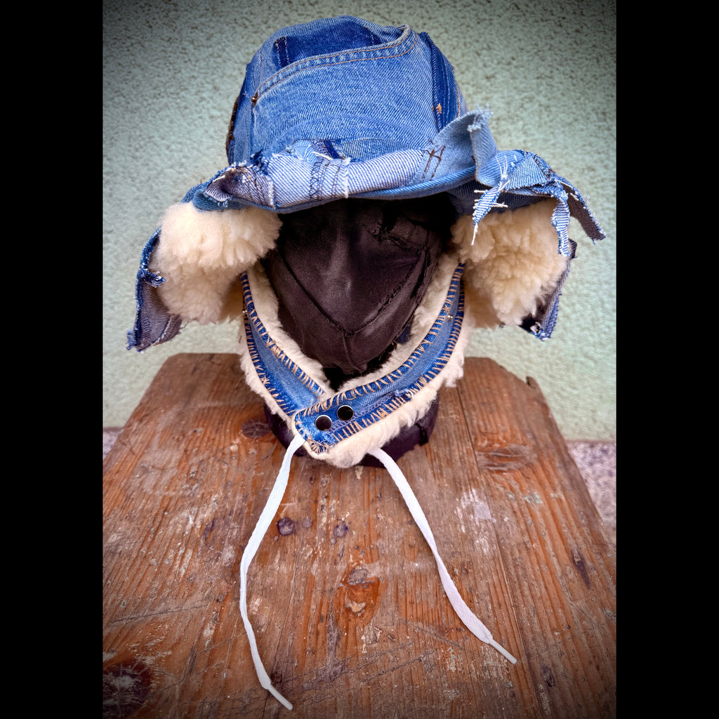 Denim Winter Bucket Hat