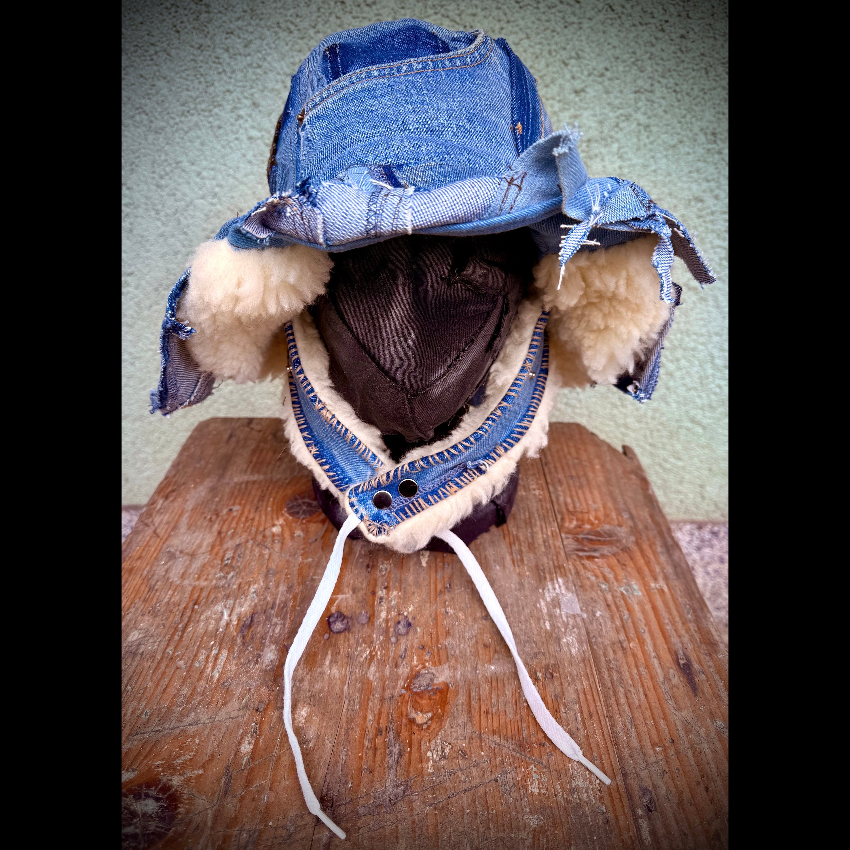 Denim Winter Bucket Hat