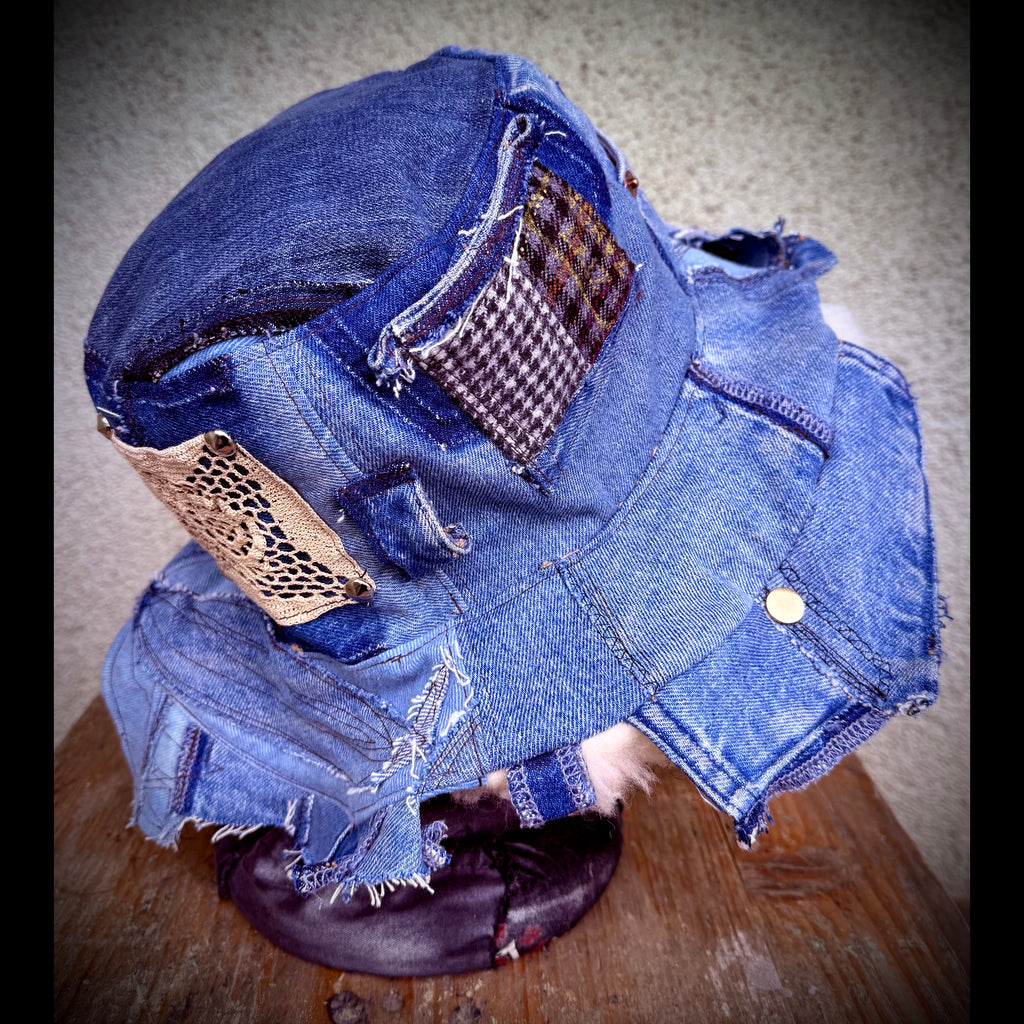Denim Winter Bucket Hat
