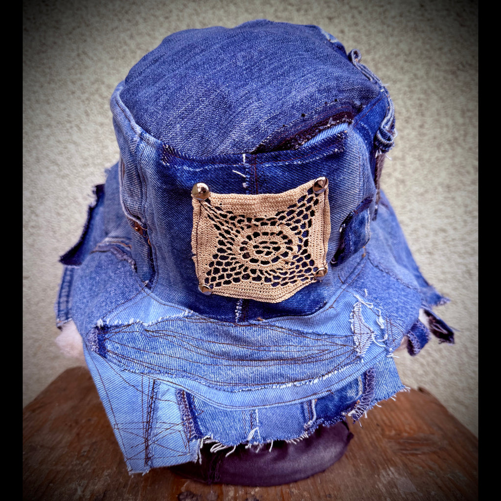 Denim Winter Bucket Hat