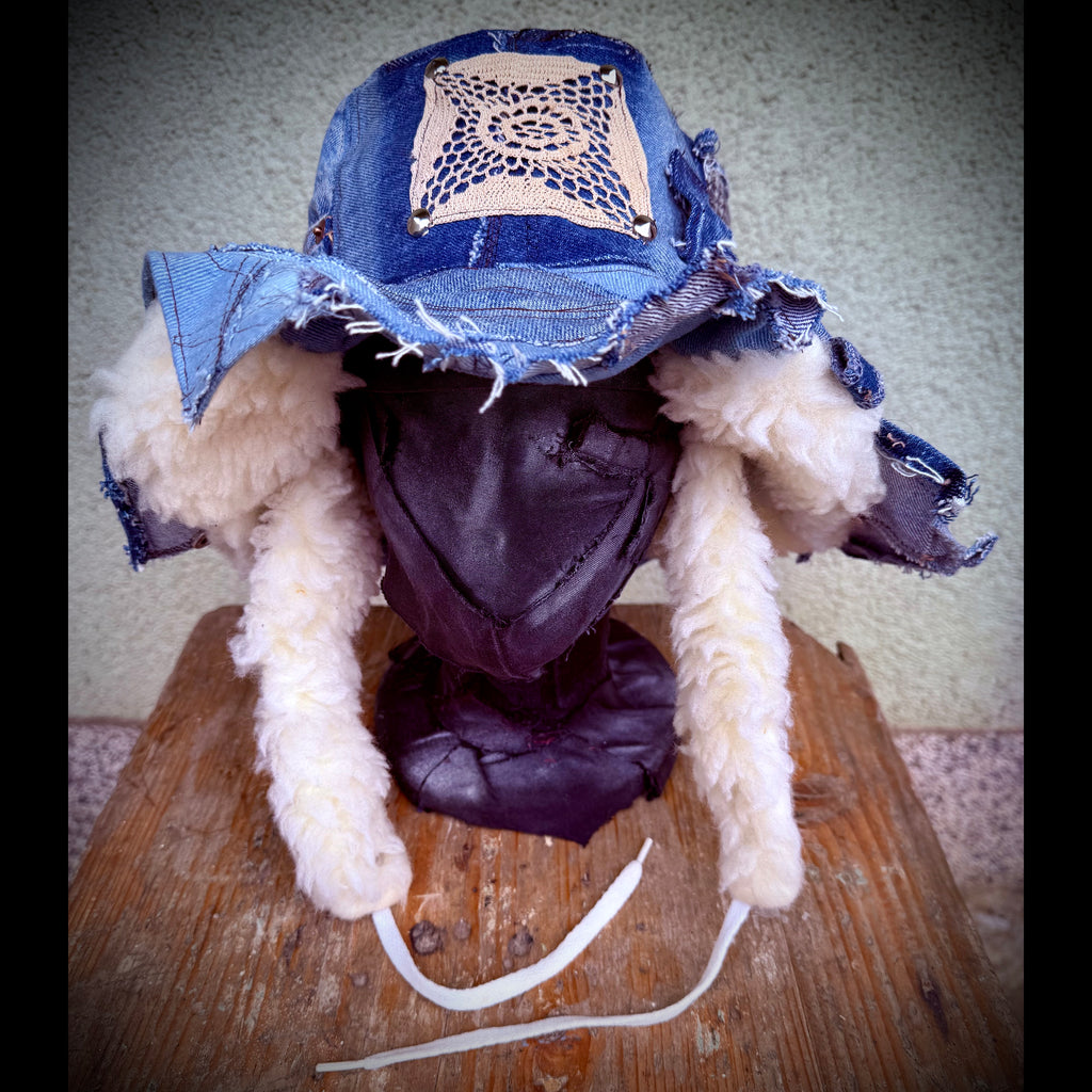Denim Winter Bucket Hat