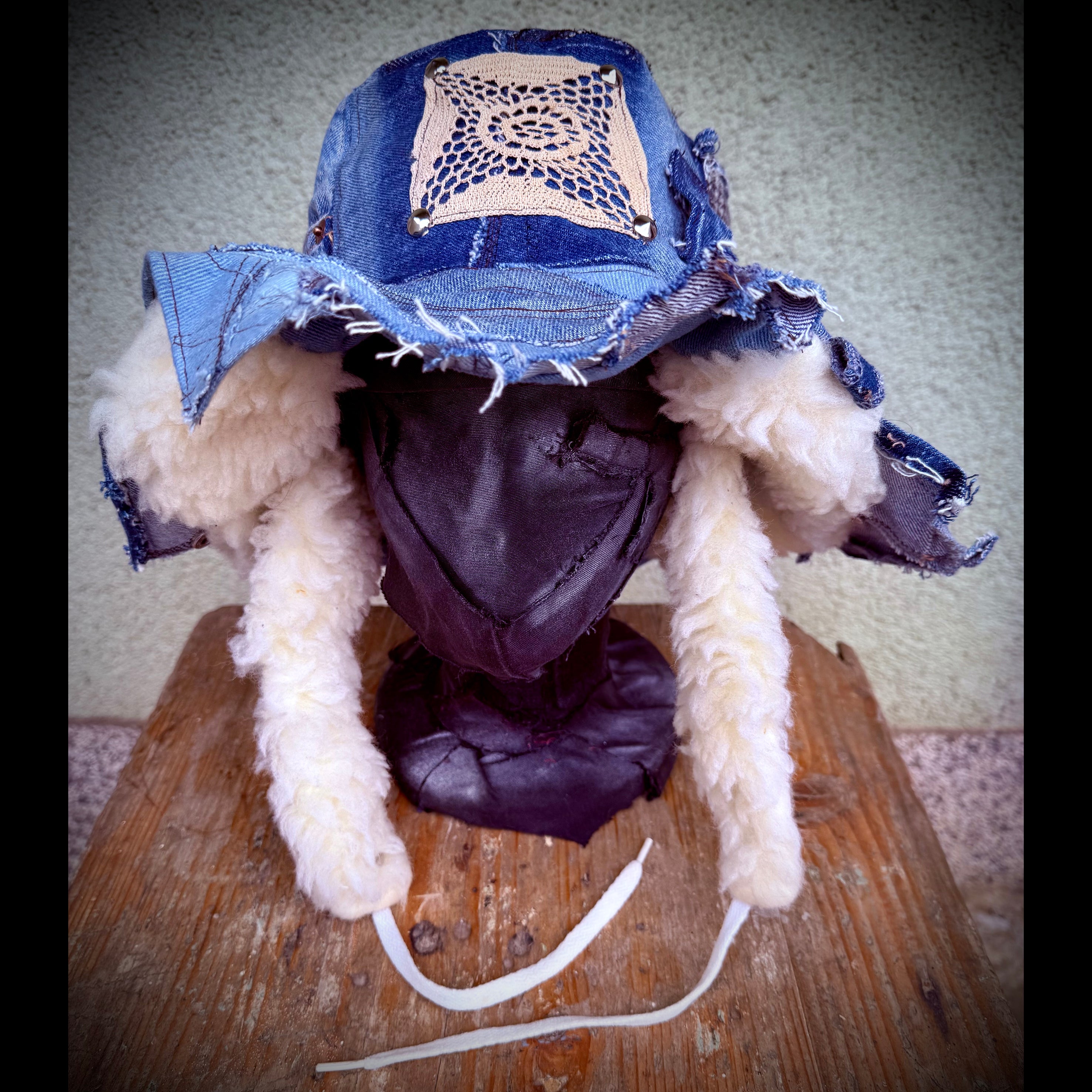 Denim Winter Bucket Hat