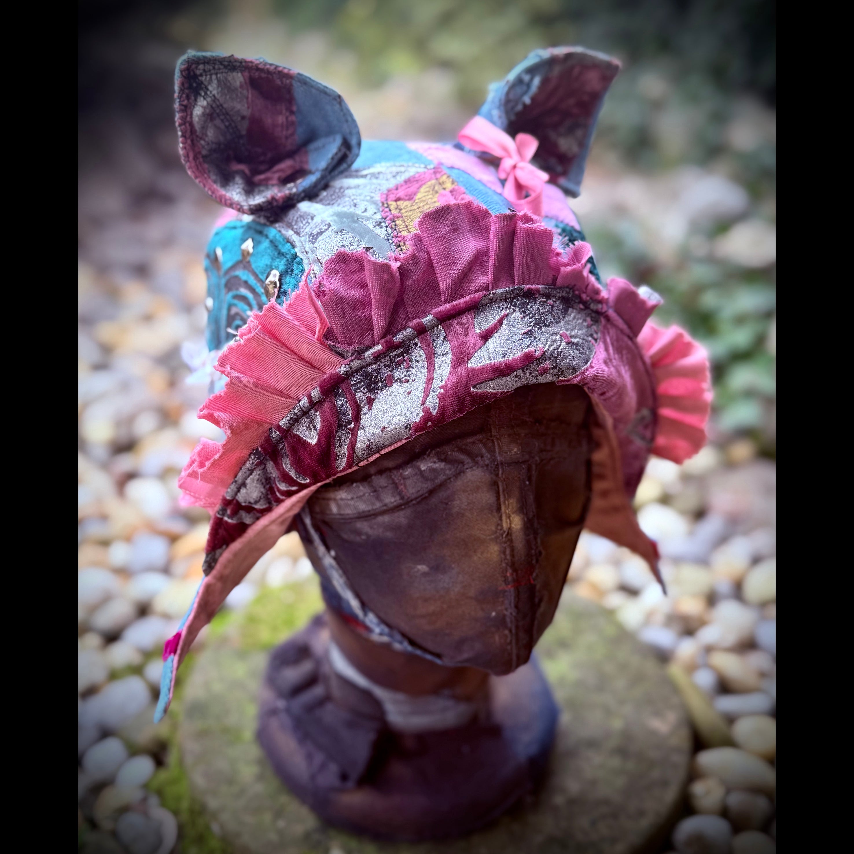 Postapocalyptic Aviator Hat with Cat Ears