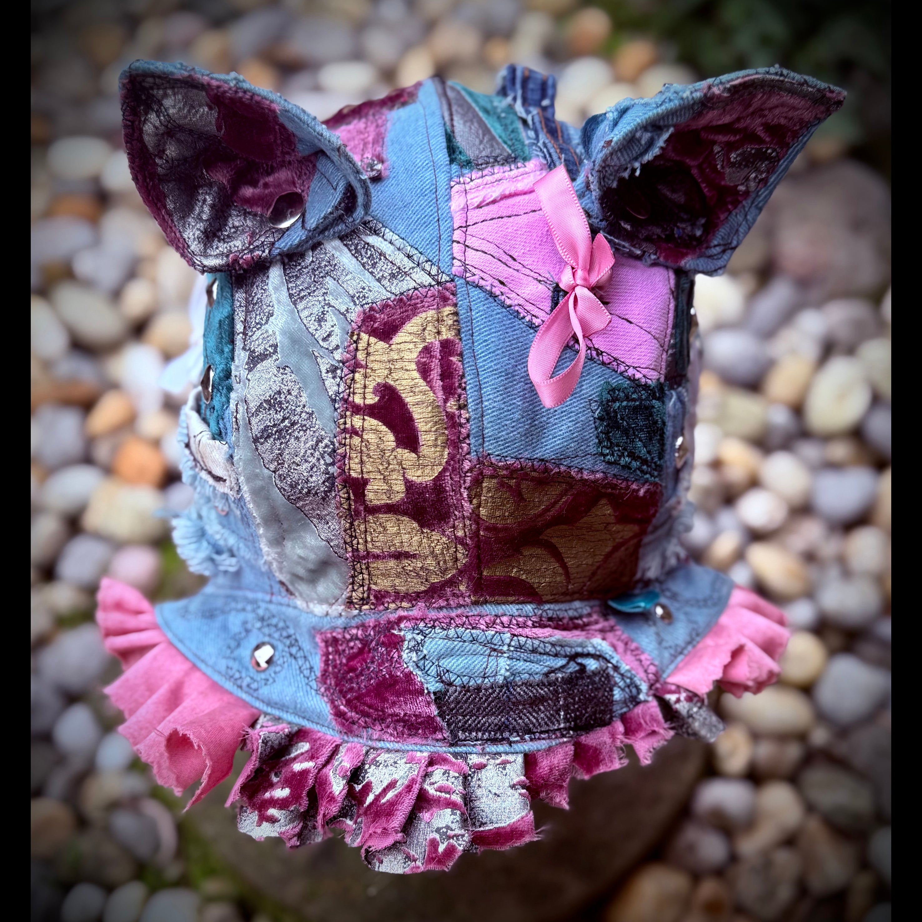 Postapocalyptic Aviator Hat with Cat Ears