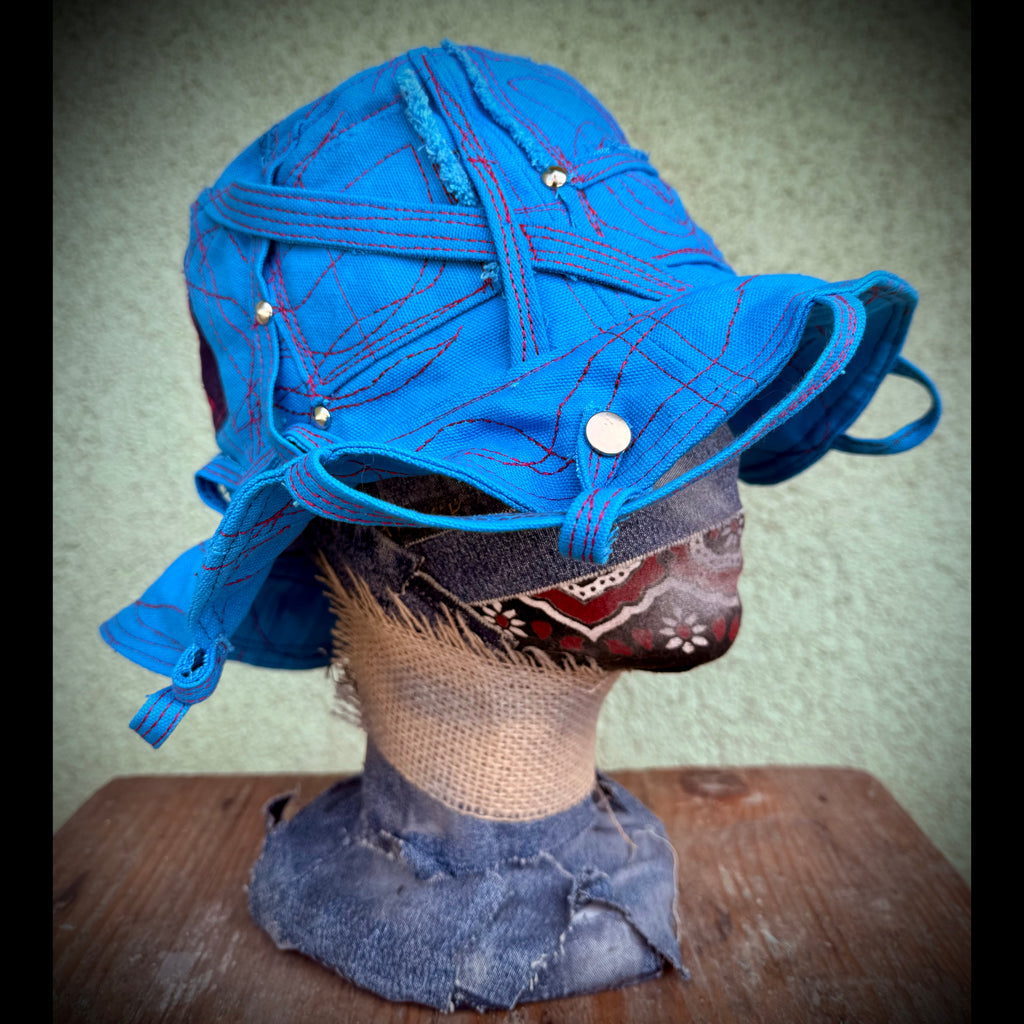 "Text Me" Denim Bucket Hat