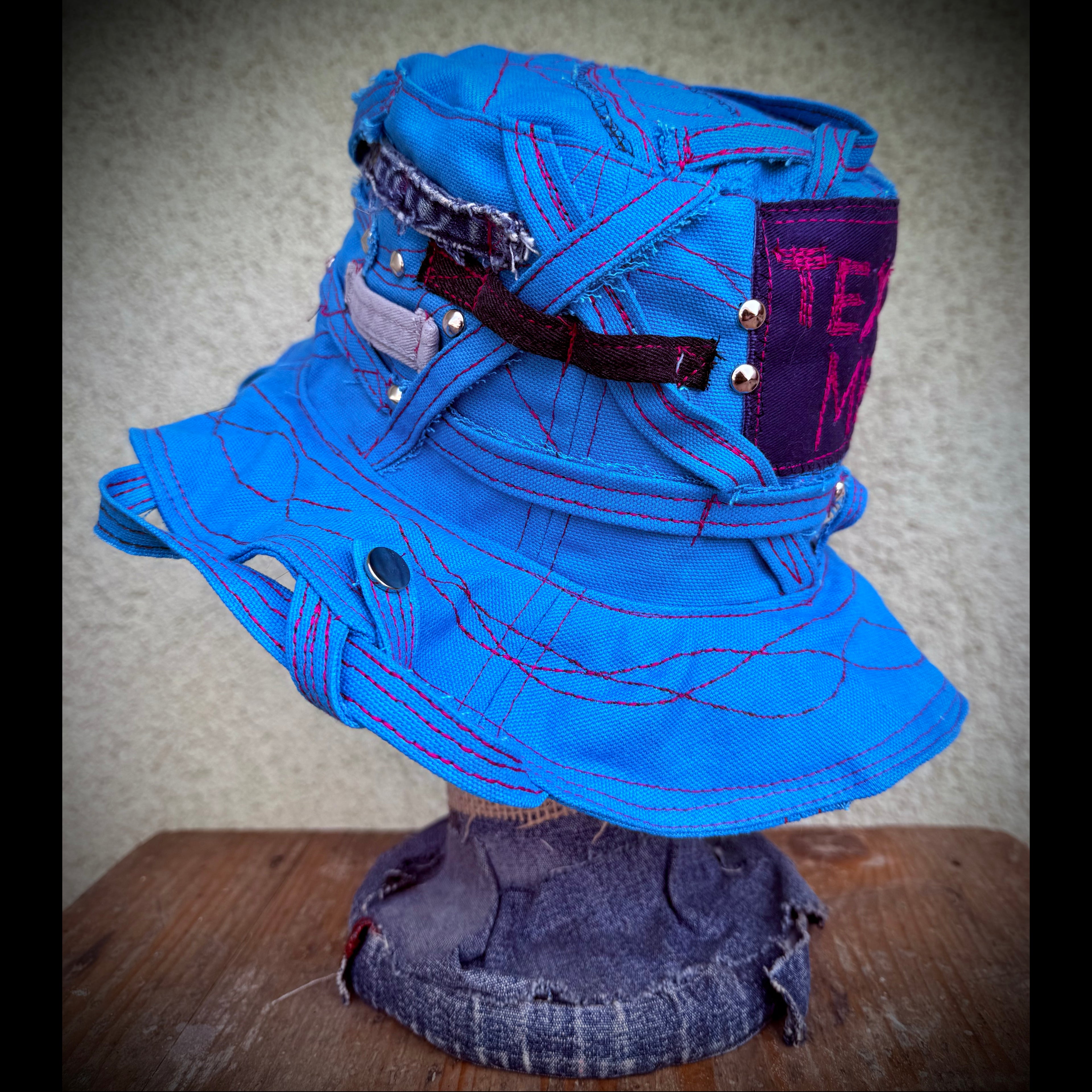 "Text Me" Denim Bucket Hat