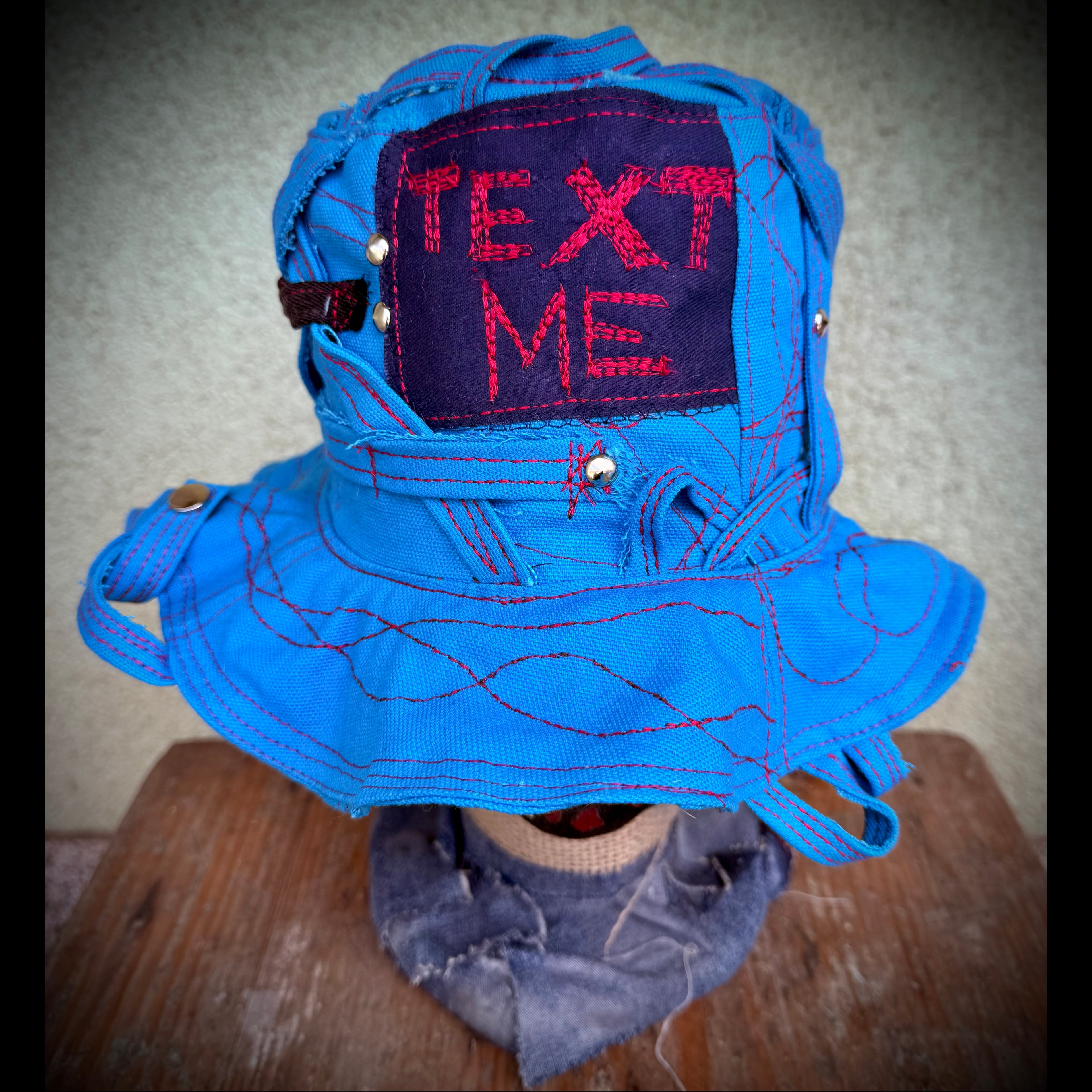"Text Me" Denim Bucket Hat