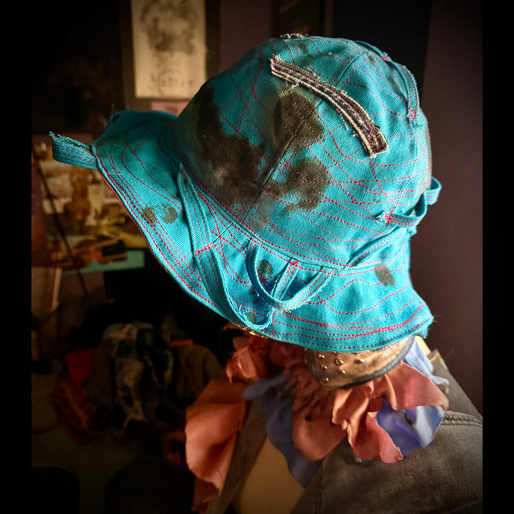 "Call Me" Denim Round Hat
