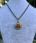 Gender-Neutral Pentagram Moon Necklace