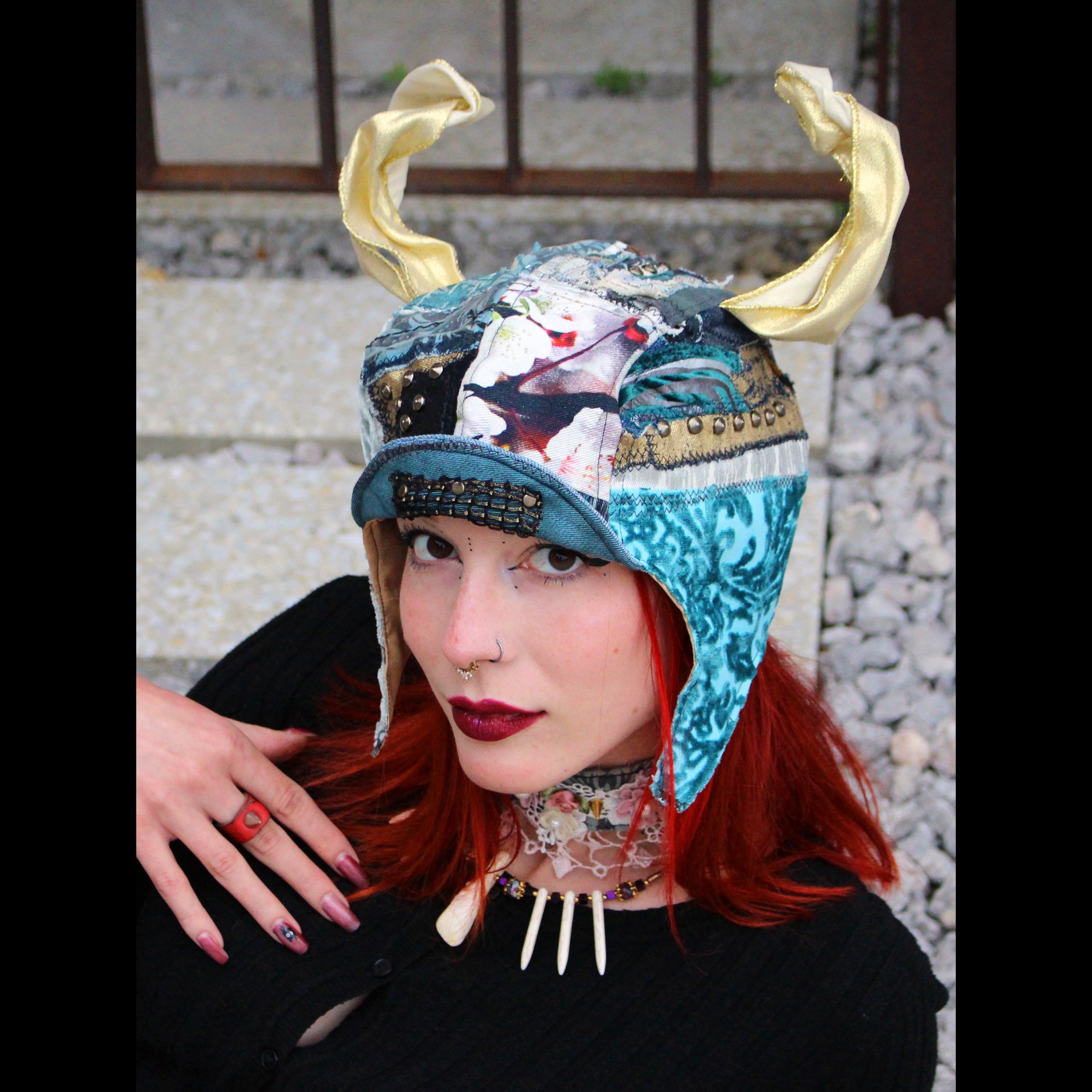 Circusy Aviator Hat with Horns