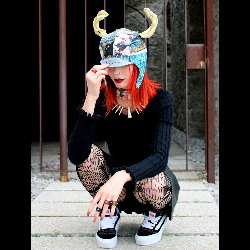 Circusy Aviator Hat with Horns