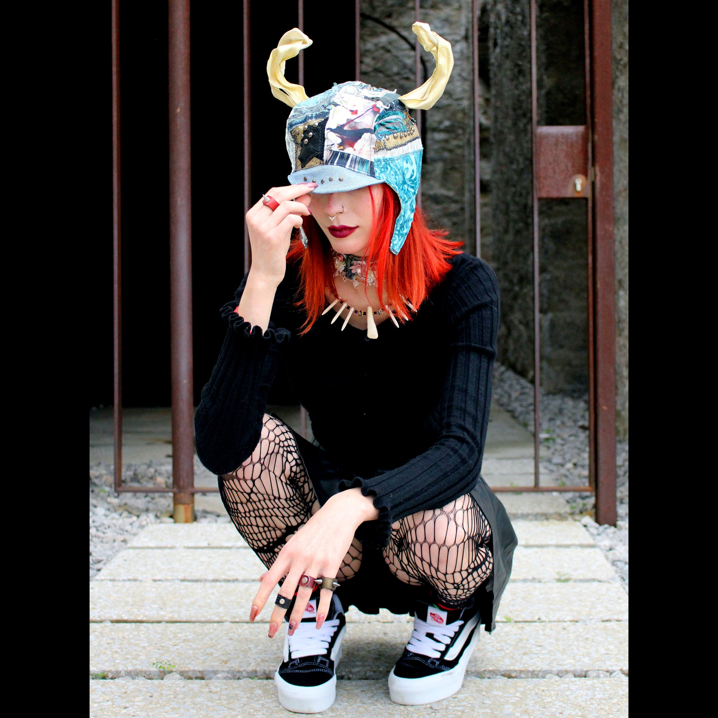 Circusy Aviator Hat with Horns