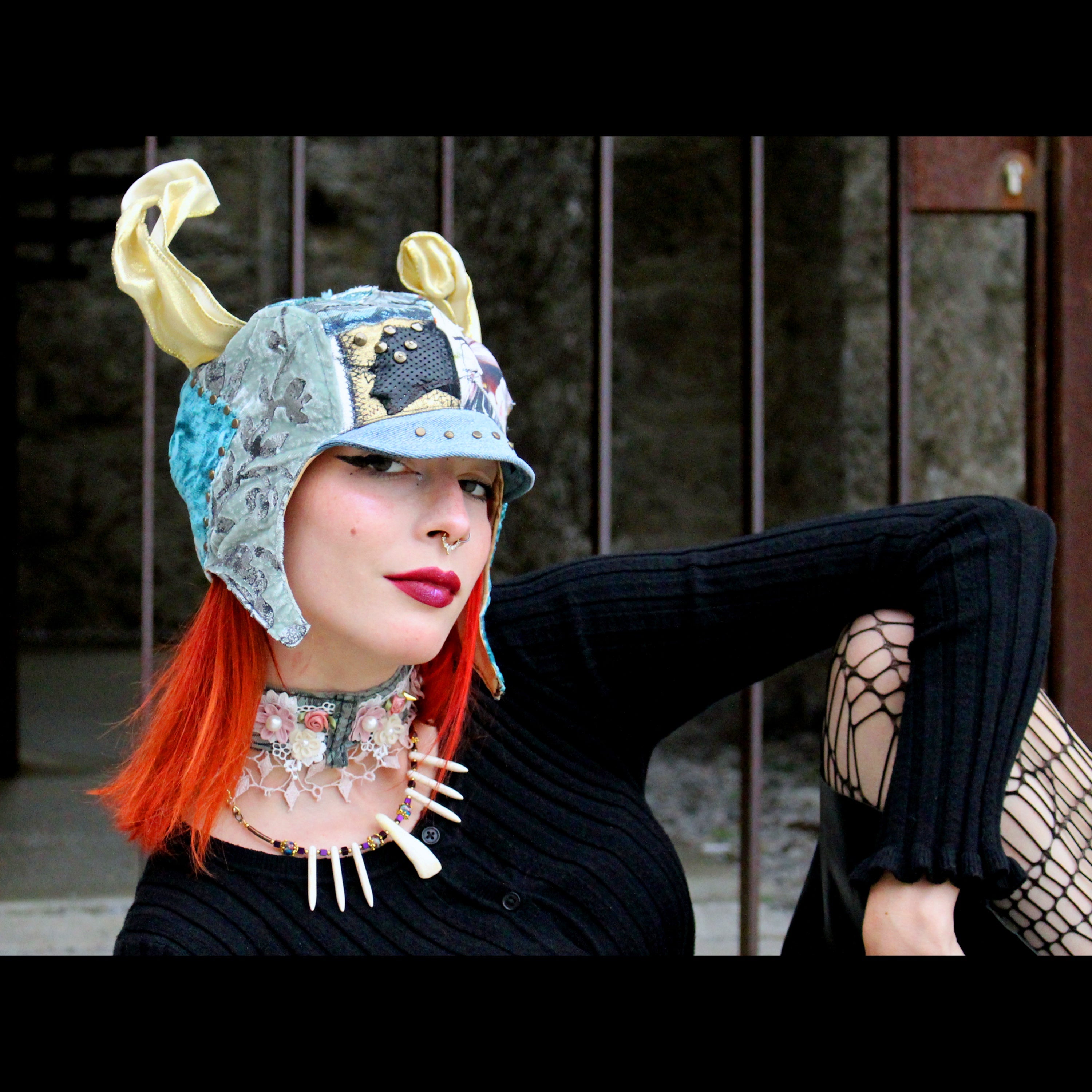 Circusy Aviator Hat with Horns