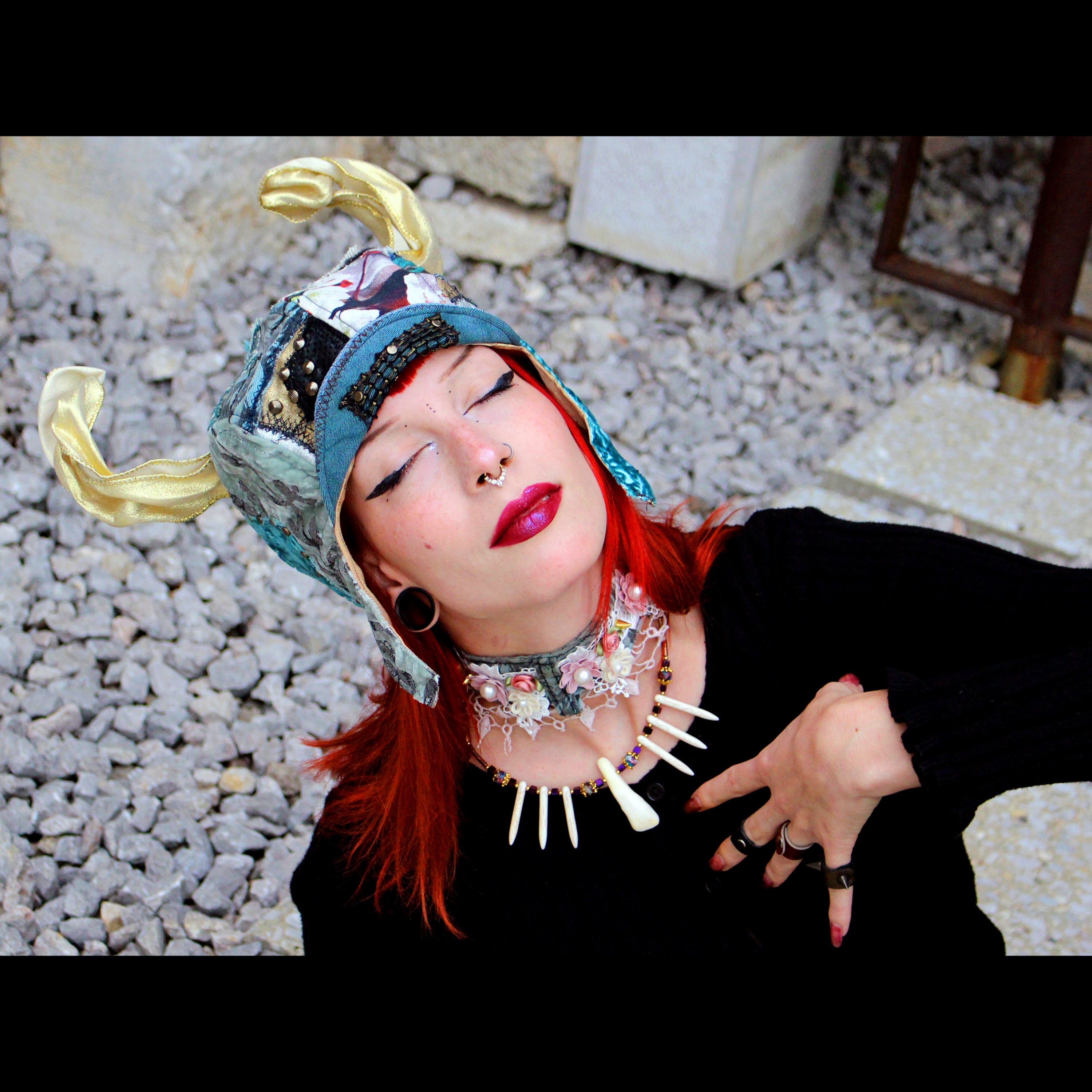Circusy Aviator Hat with Horns