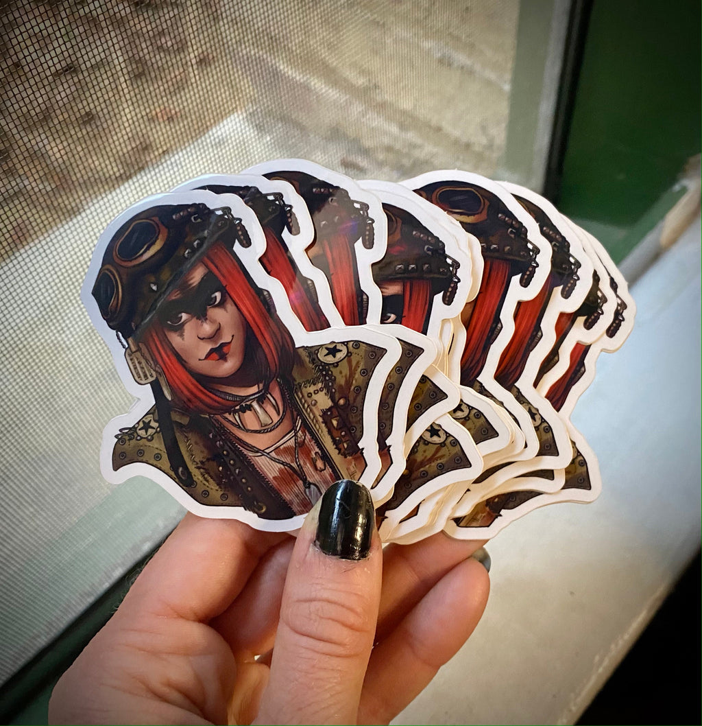 Mind Over Hatter "The Zombie Slayer" Sticker