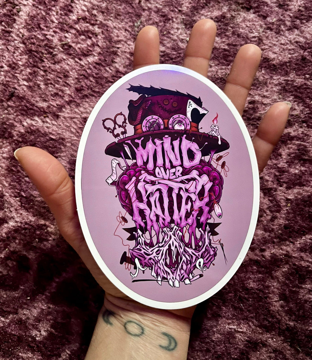 Mind Over Hatter "Manifestation Monster" Original Art Sticker