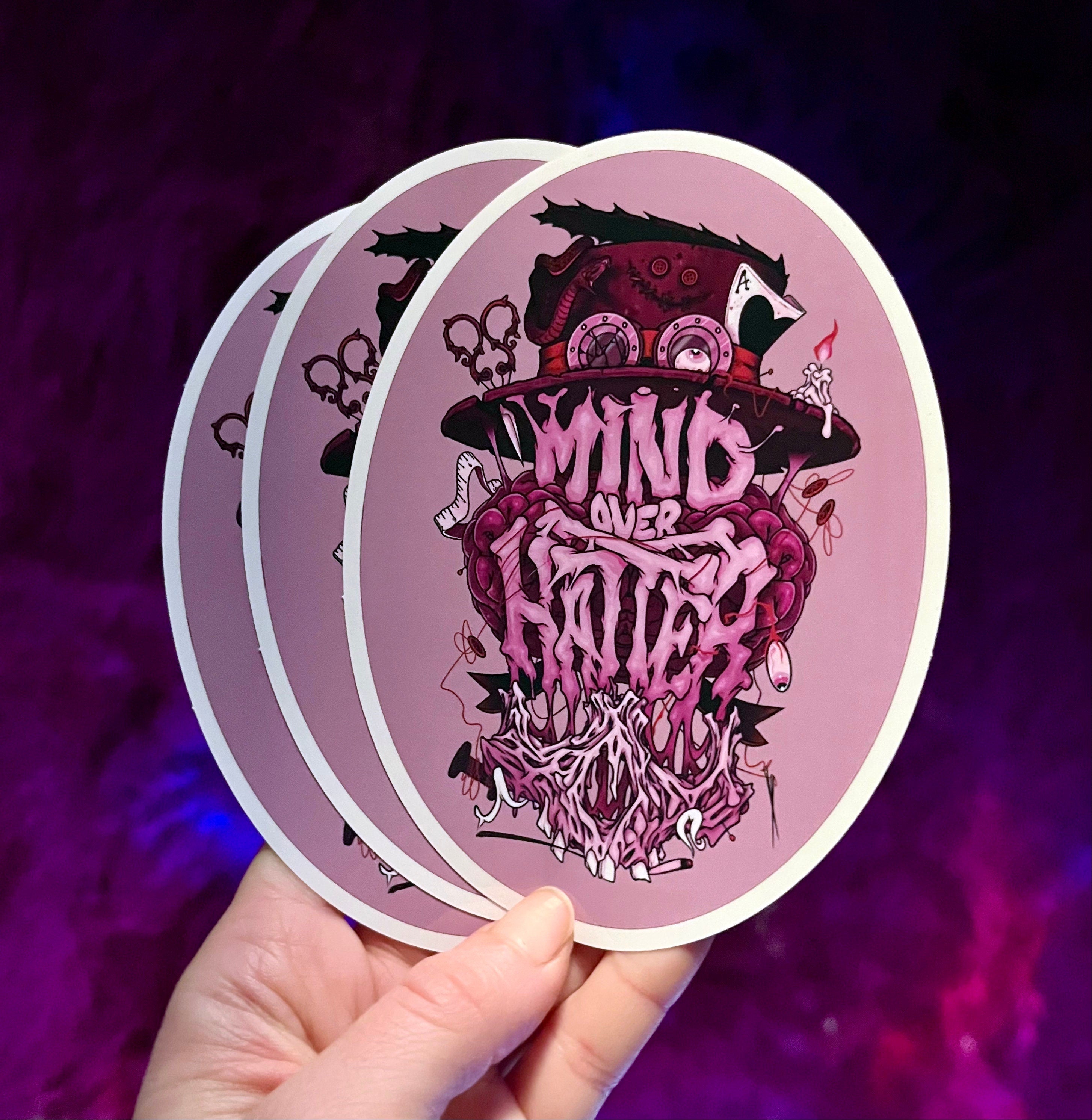 Mind Over Hatter "Manifestation Monster" Original Art Sticker