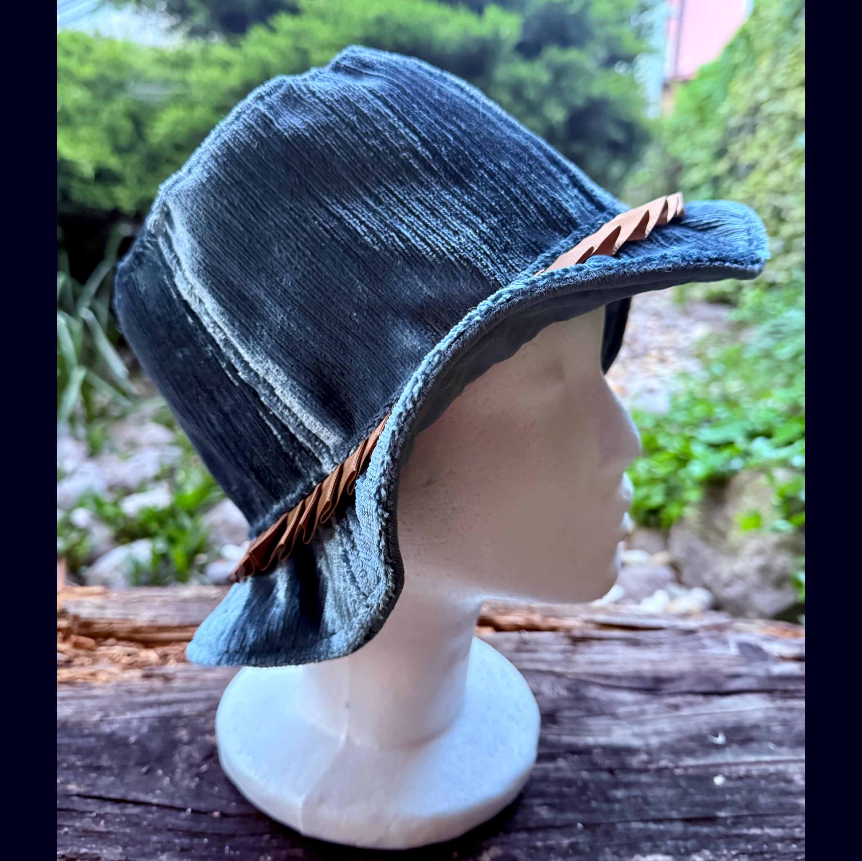 Blue Velvet Bucket Hat
