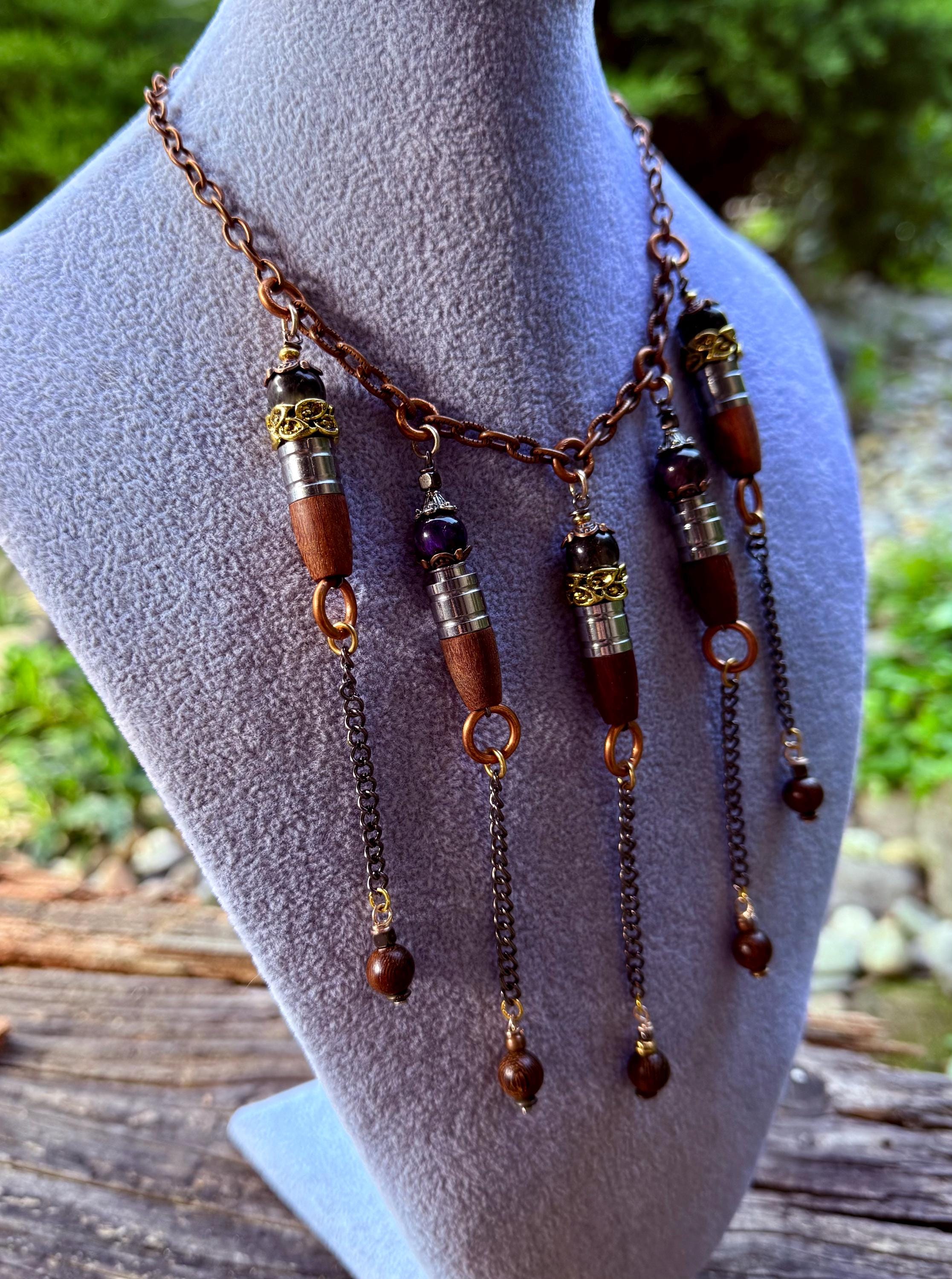 Gender-Neutral Necklace with Repurposed Elements