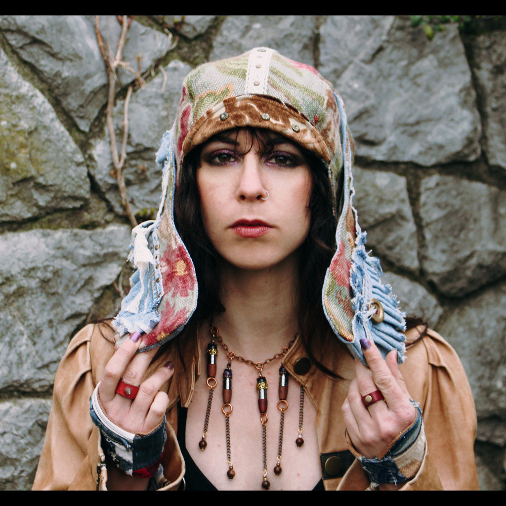 Gender-Neutral Necklace with Repurposed Elements